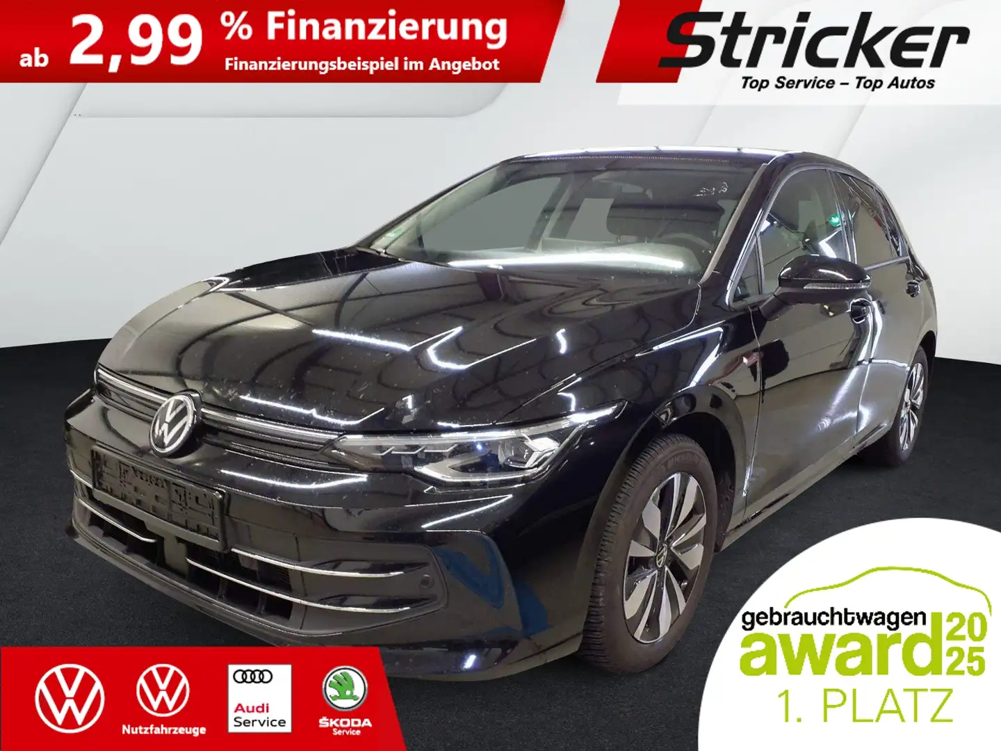 Volkswagen Golf GOAL 2.0TDI DSG 258,-ohne Anzahlung Navi AHK Kame Schwarz - 2