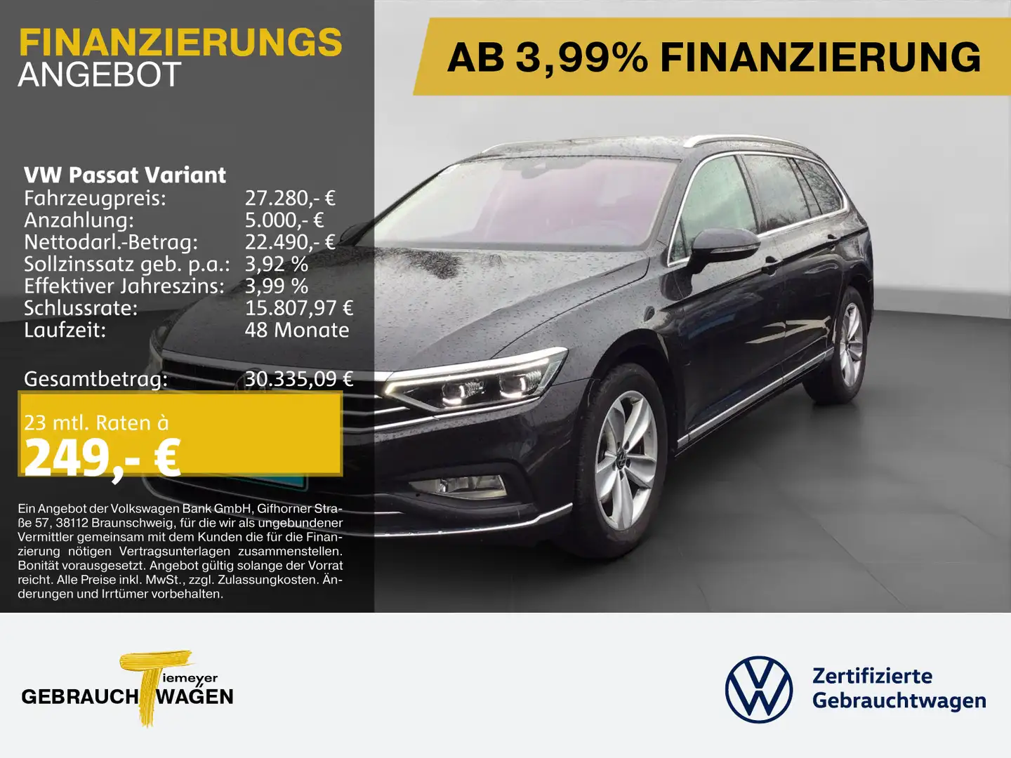 Volkswagen Passat Variant 2.0 TDI DSG ELEGANCE KAMERA AHK Grau - 1