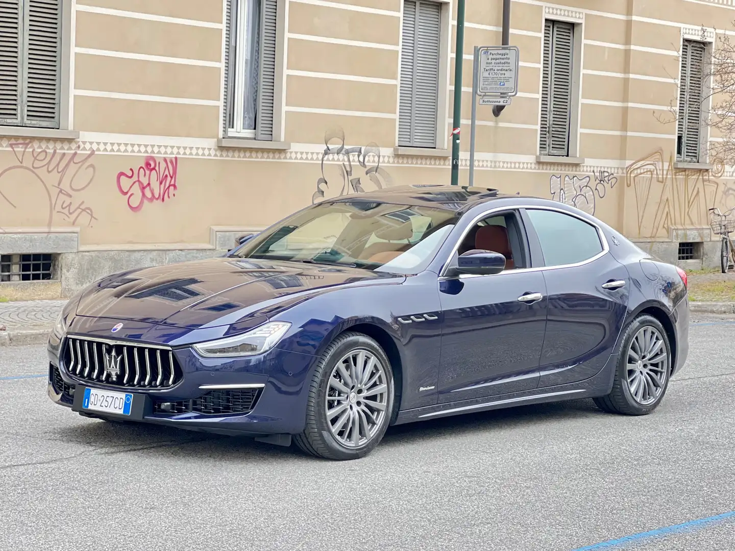 Maserati Ghibli 3.0 V6 S 430cv aut.8 Q4 E6 Granlusso 1PROP-KM CERT Blu/Azzurro - 1