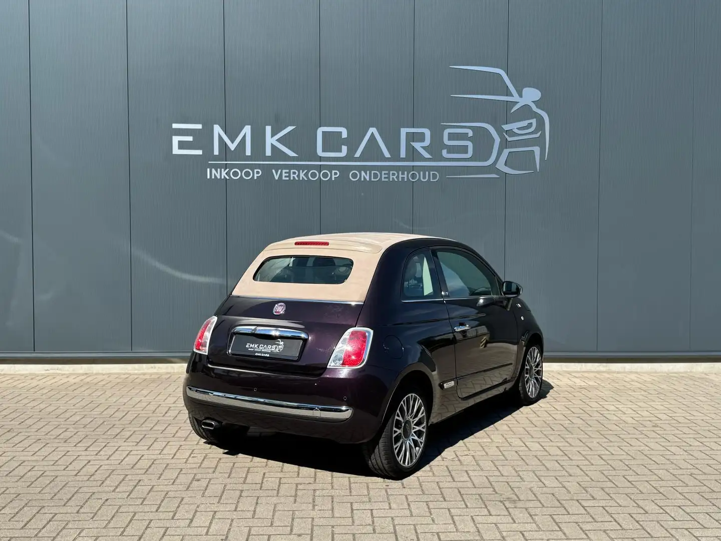Fiat 500C 0.9 TwinAir Lounge * Cabrio * Paars - 2