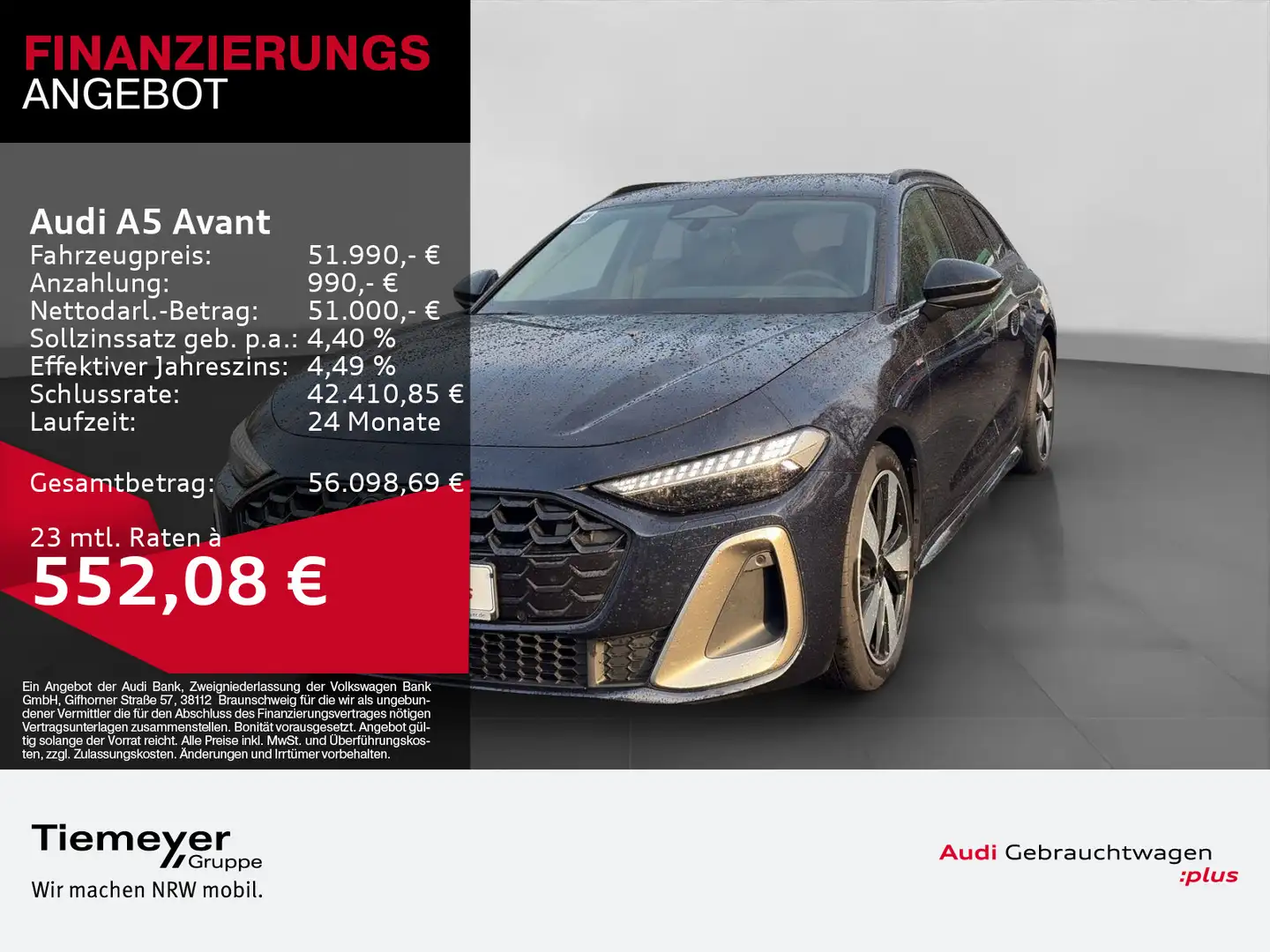 Audi A5 TDI S LINE EDITION 1 LM19 HuD MATRIX Bu Blau - 1