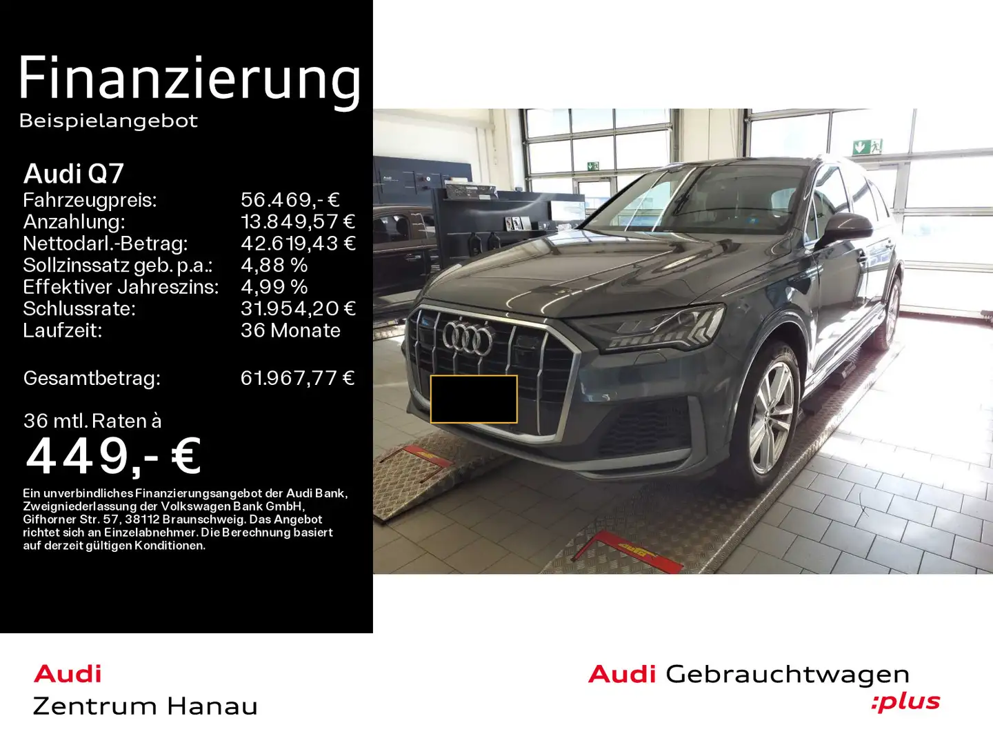 Audi Q7 55 TFSI QUATTRO S LINE PANO*AHK*MATRIX*KAMERA Grau - 1