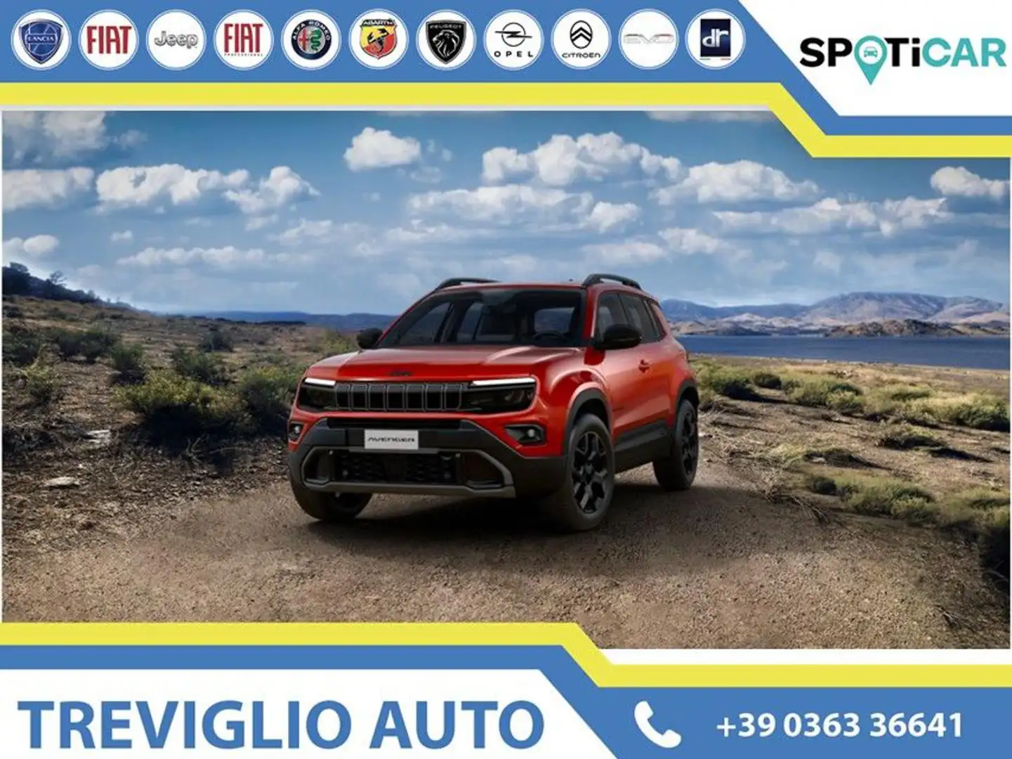 Jeep Avenger 1.2 Turbo MHEV 4xe UPLAND+OVERLAND+THE NORTH FACE Rosso - 1