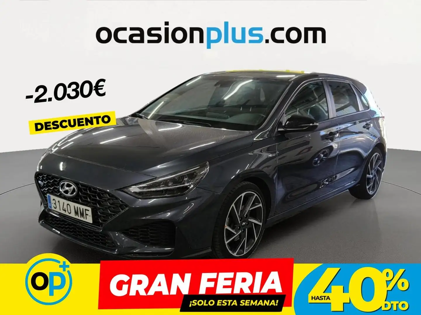 Hyundai i30 1.5 TGDI N Line 48V 160 Gris - 1