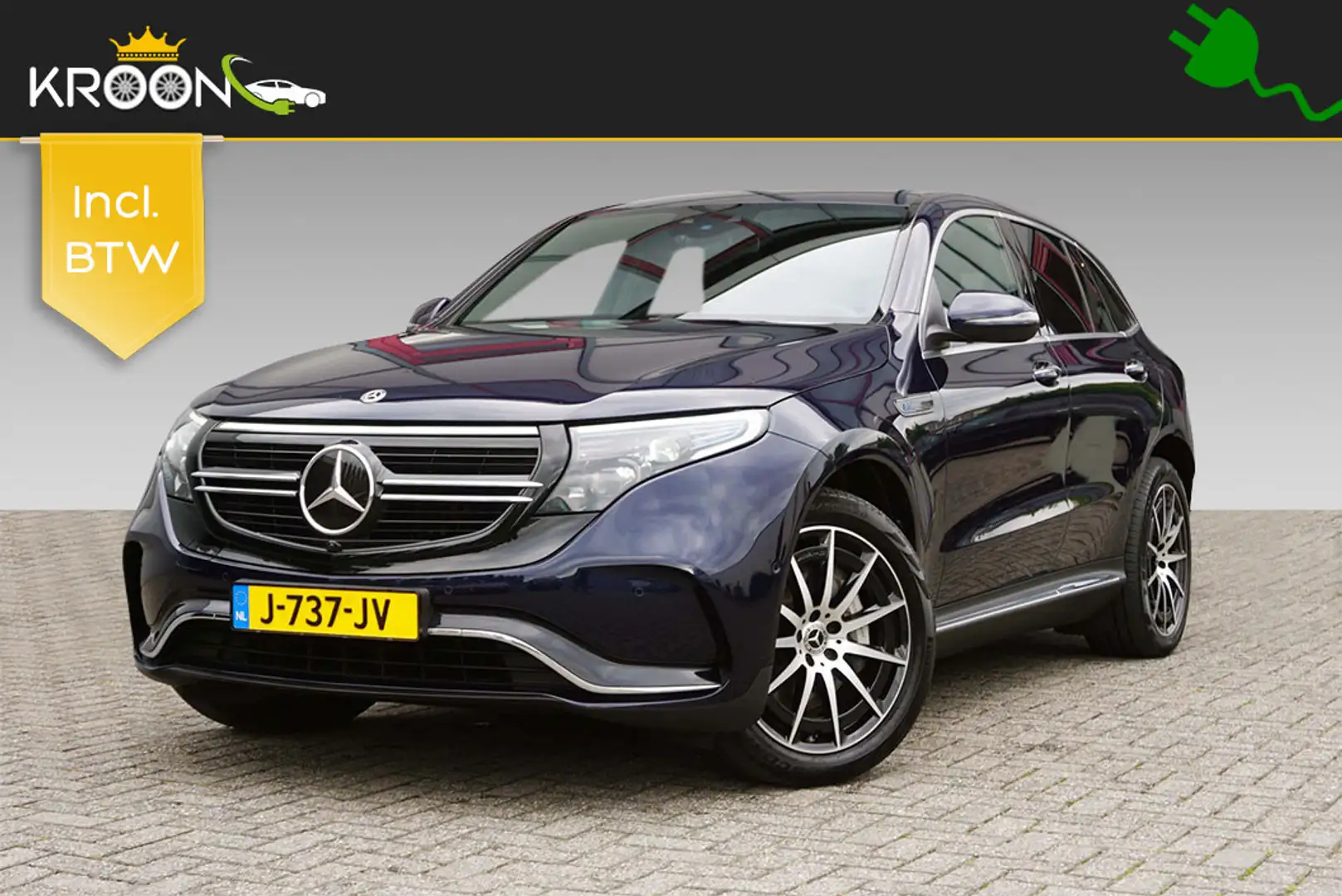 Mercedes-Benz EQC 400 4-MATIC BNS Solution AMG ACC 80kWh SOH 96% Blau - 1