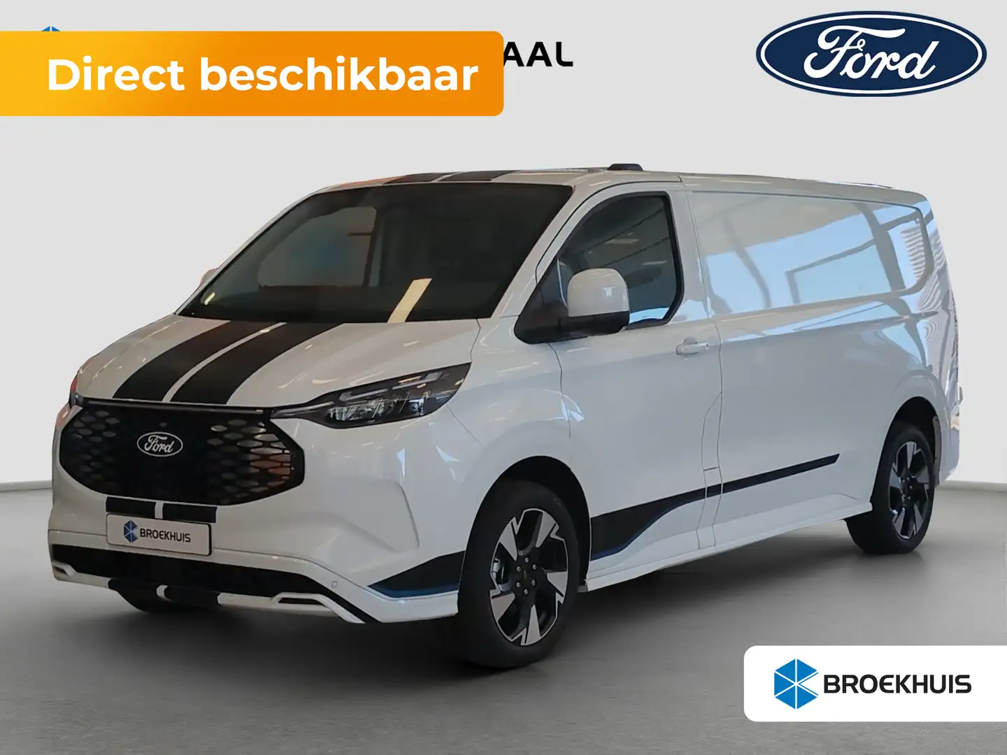 Ford Transit Custom E-Transit 340 L2H1 Sport 65 kWh Bílá - 1