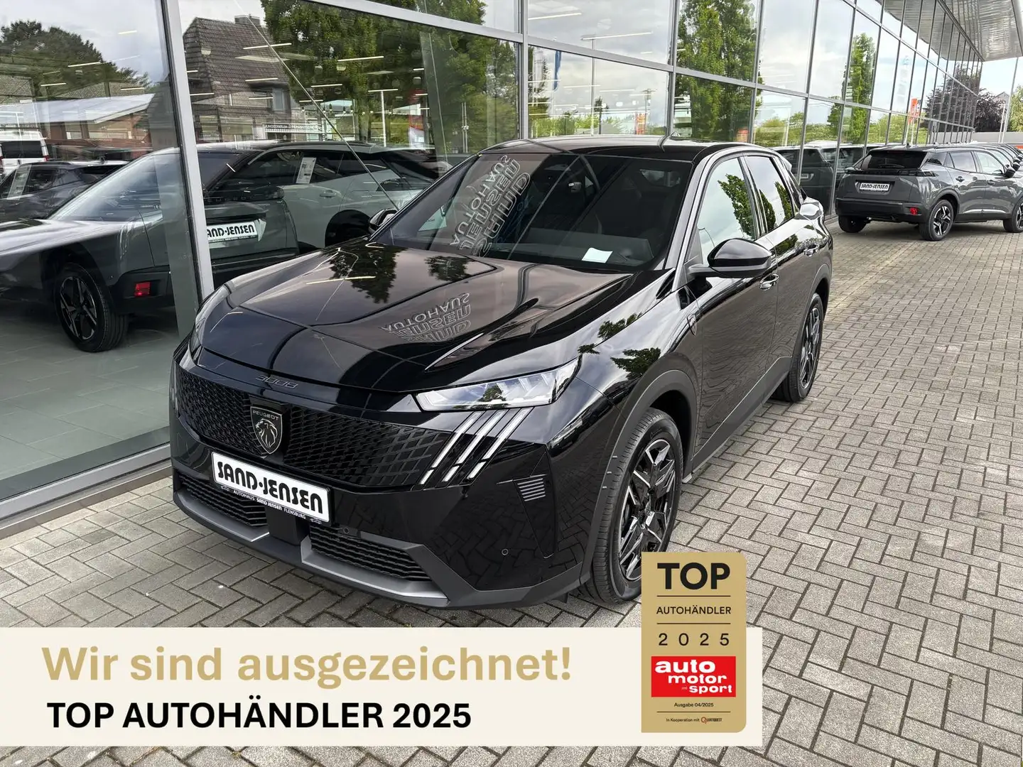 Peugeot 3008 GT MHEV 145 e-DSC6, Navi, ACC, Kamera 19" Чорний - 1