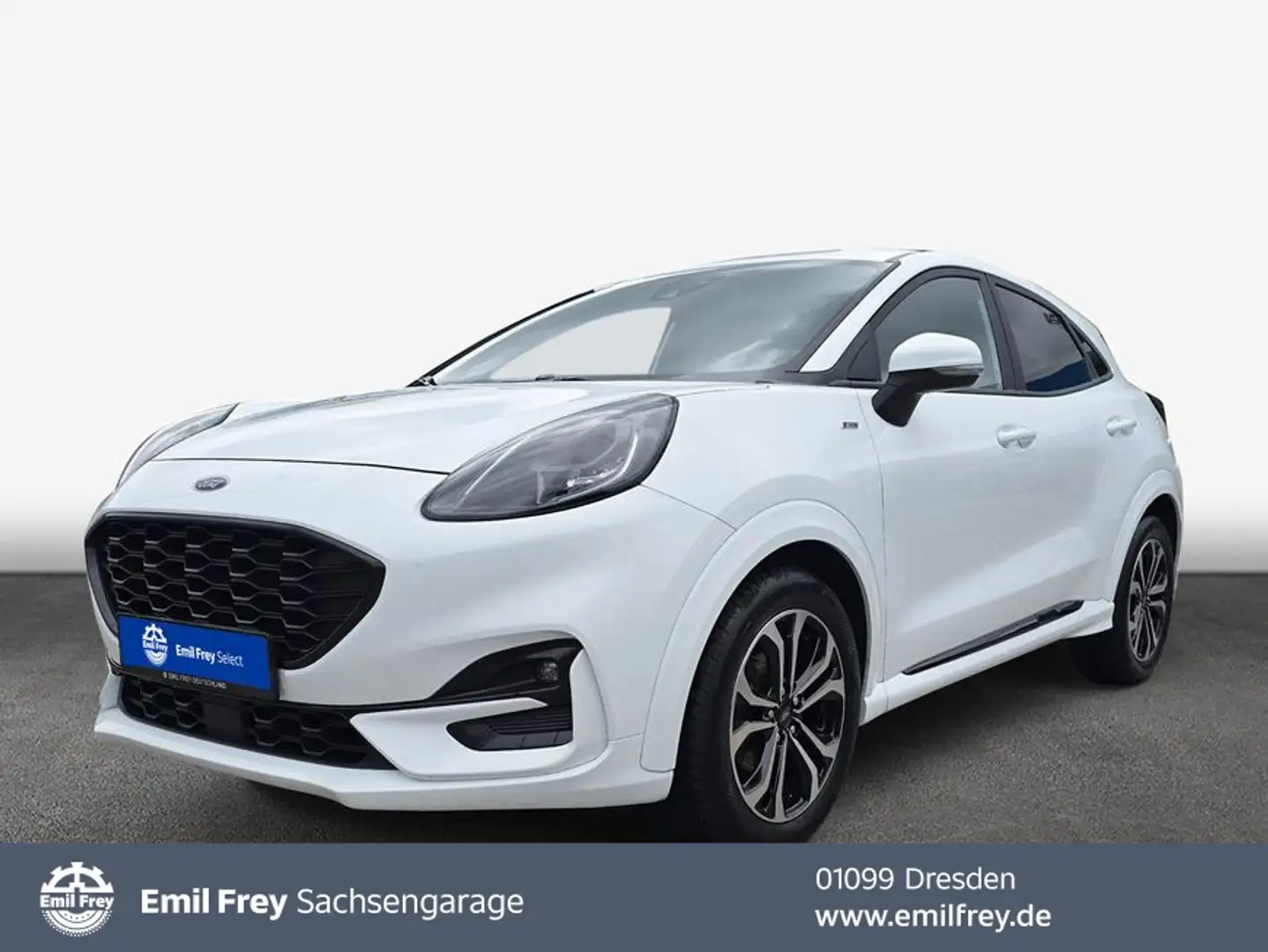 Ford Puma 1.0 EB Hyb.ST-LINE DESIGN Navi Wi-Pa Weiß - 1