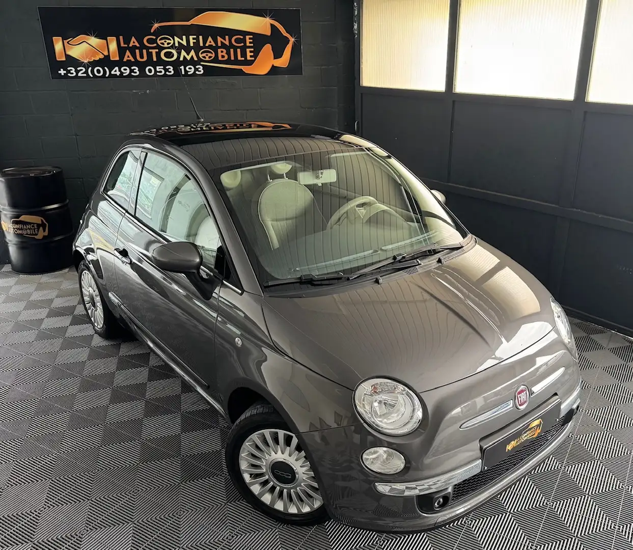 Fiat 500 1.2i 1er propriétaire garantie 12 mois Grigio - 1