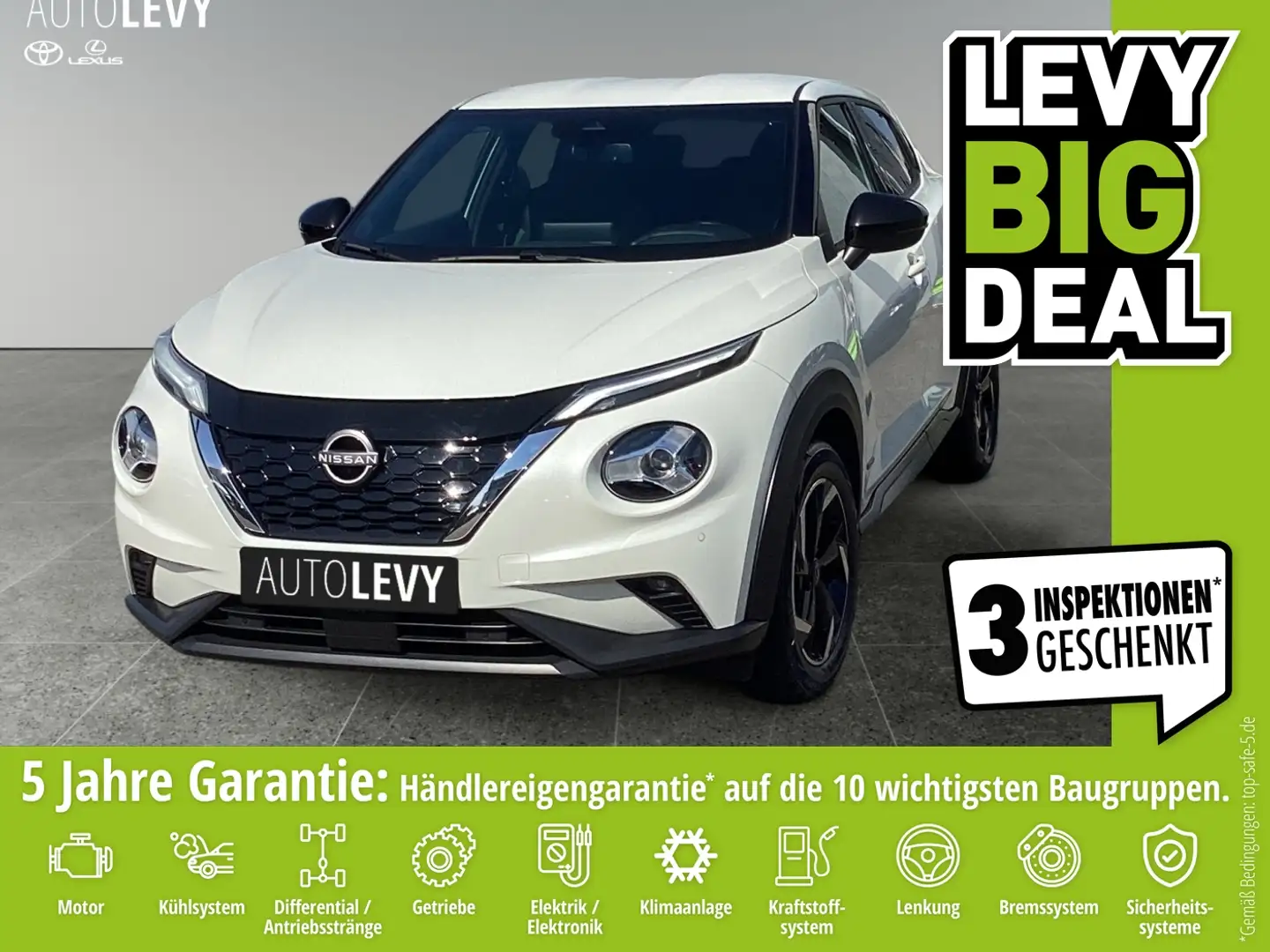 Nissan Juke 1.6 N-Connecta +SHZ+PDC+LHZ+Rückfahrkamera+ Weiß - 1
