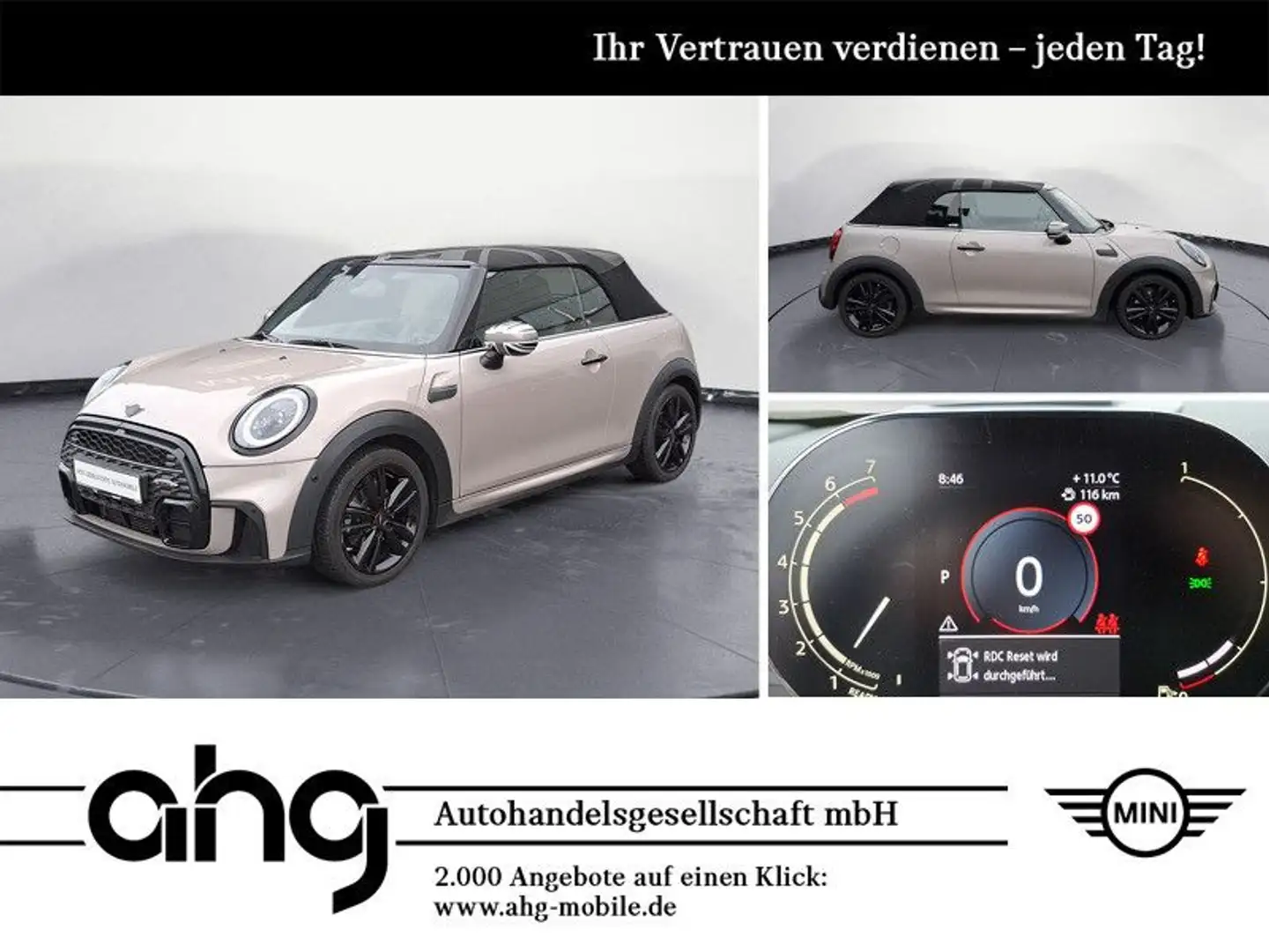 MINI Cooper Cabrio JCW Trim *LED*PDC*LHZ*SHZ*Premium* Grau - 1