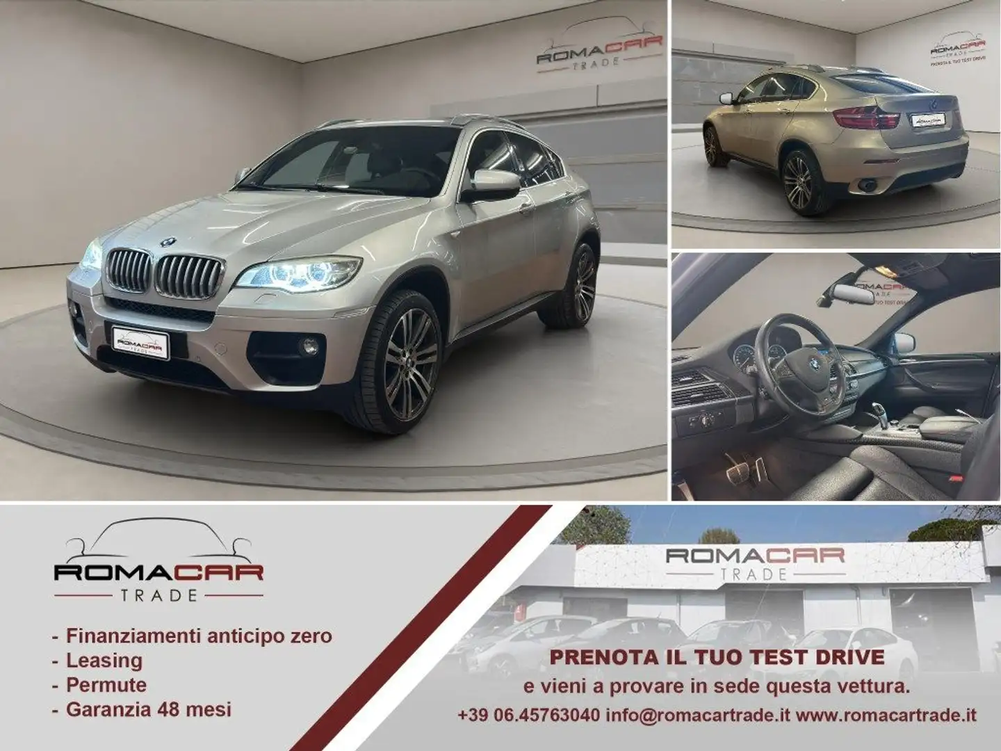 BMW X6 xDrive40d Futura TETTO PELLE Zilver - 1