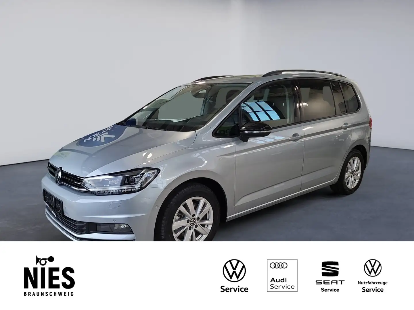Volkswagen Touran 1,5 TSI OPF DSG Highline NAVI+ACC+AHK+KEYLESS Silber - 1