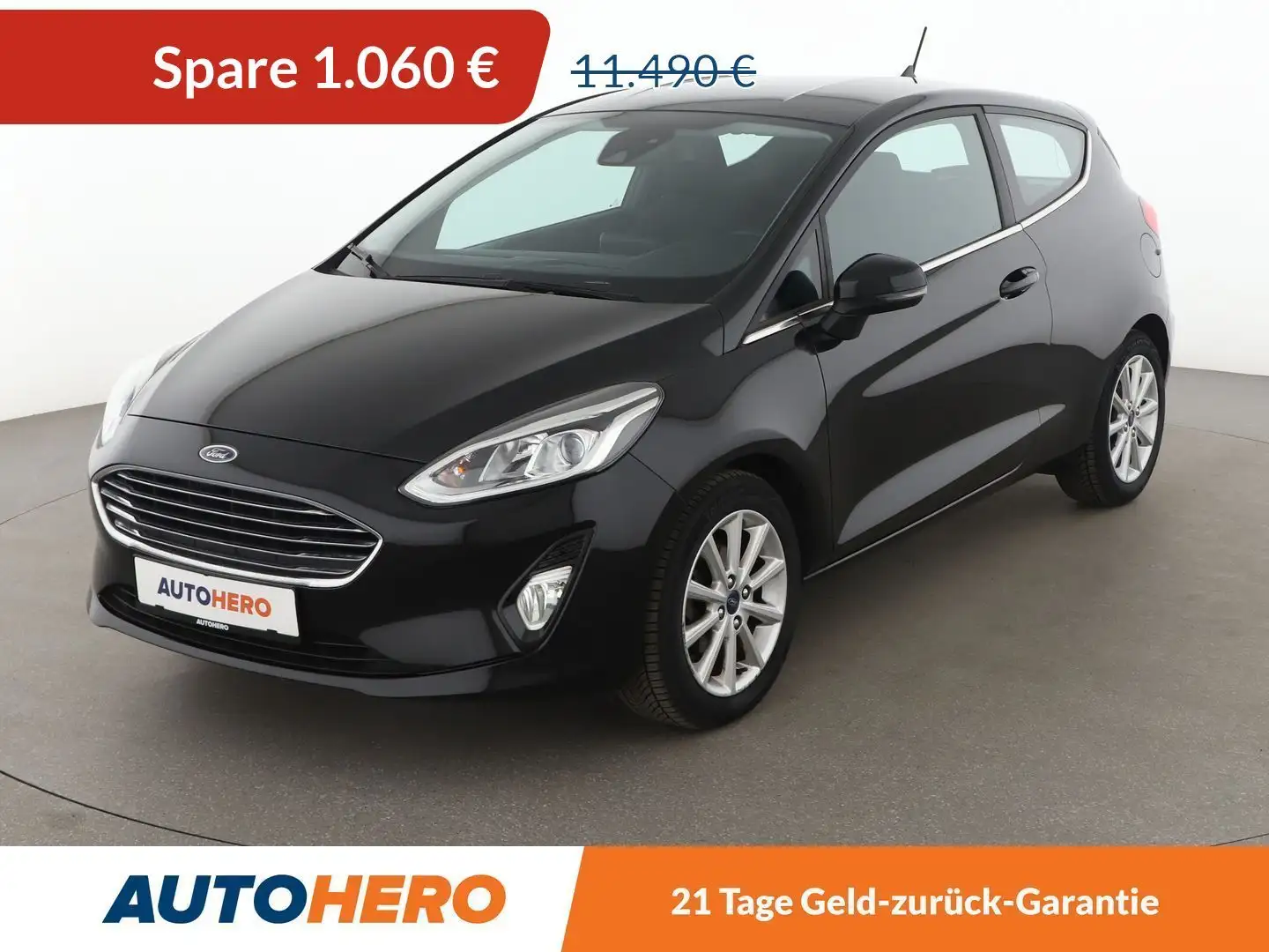 Ford Fiesta 1.0 EcoBoost Titanium*NAVI*PDC*SHZ*SPUR*KLIMA* Schwarz - 1