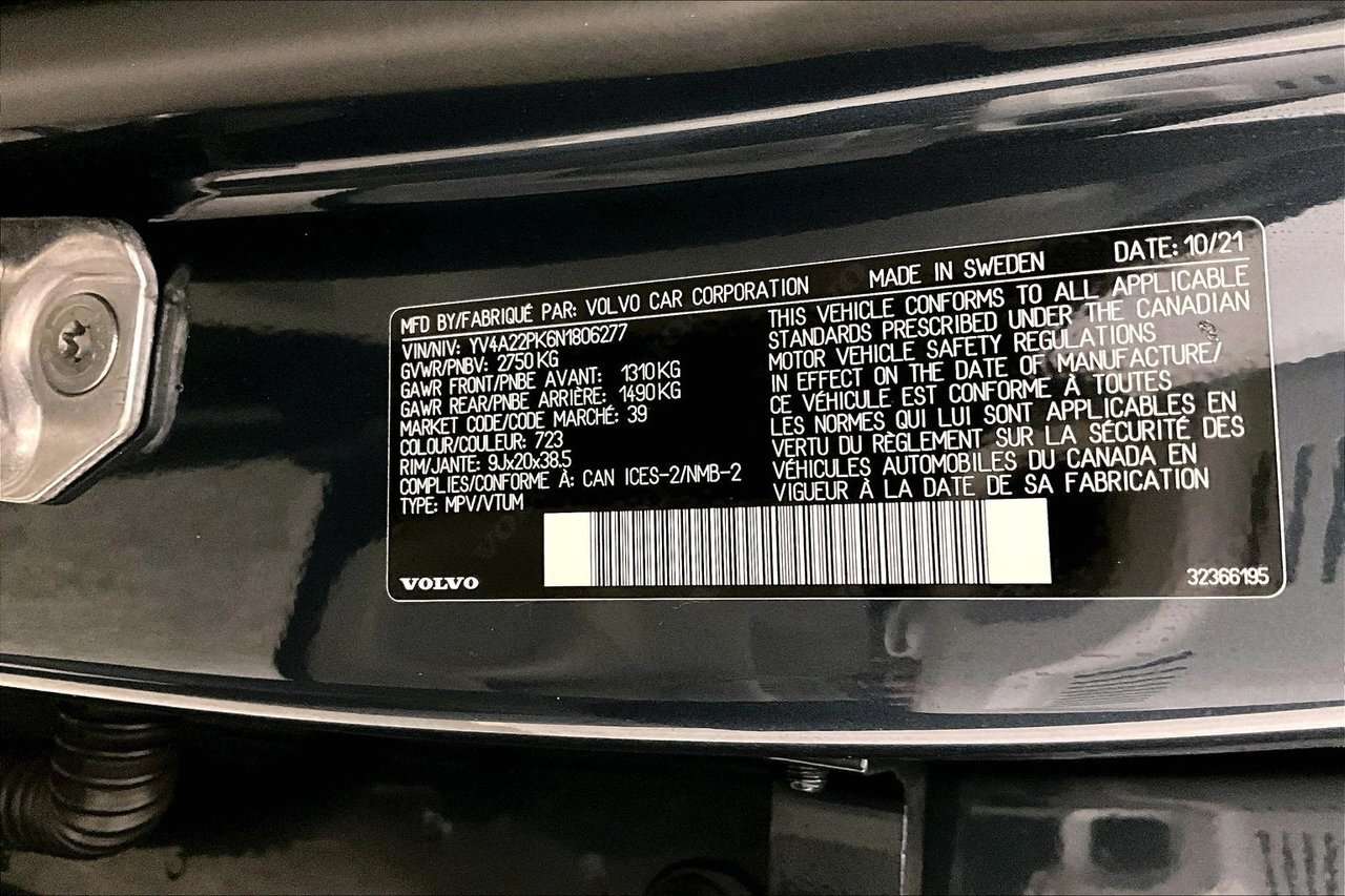 2022 Volvo XC90 MOMENTUM CLIMATE - 20'' WHEELS - PANORAMIC SUNROOF thumb 35