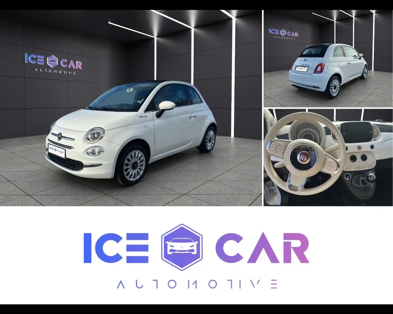 Fiat 500C 500 C 1.0 Hybrid Dolcevita Weiß - 1