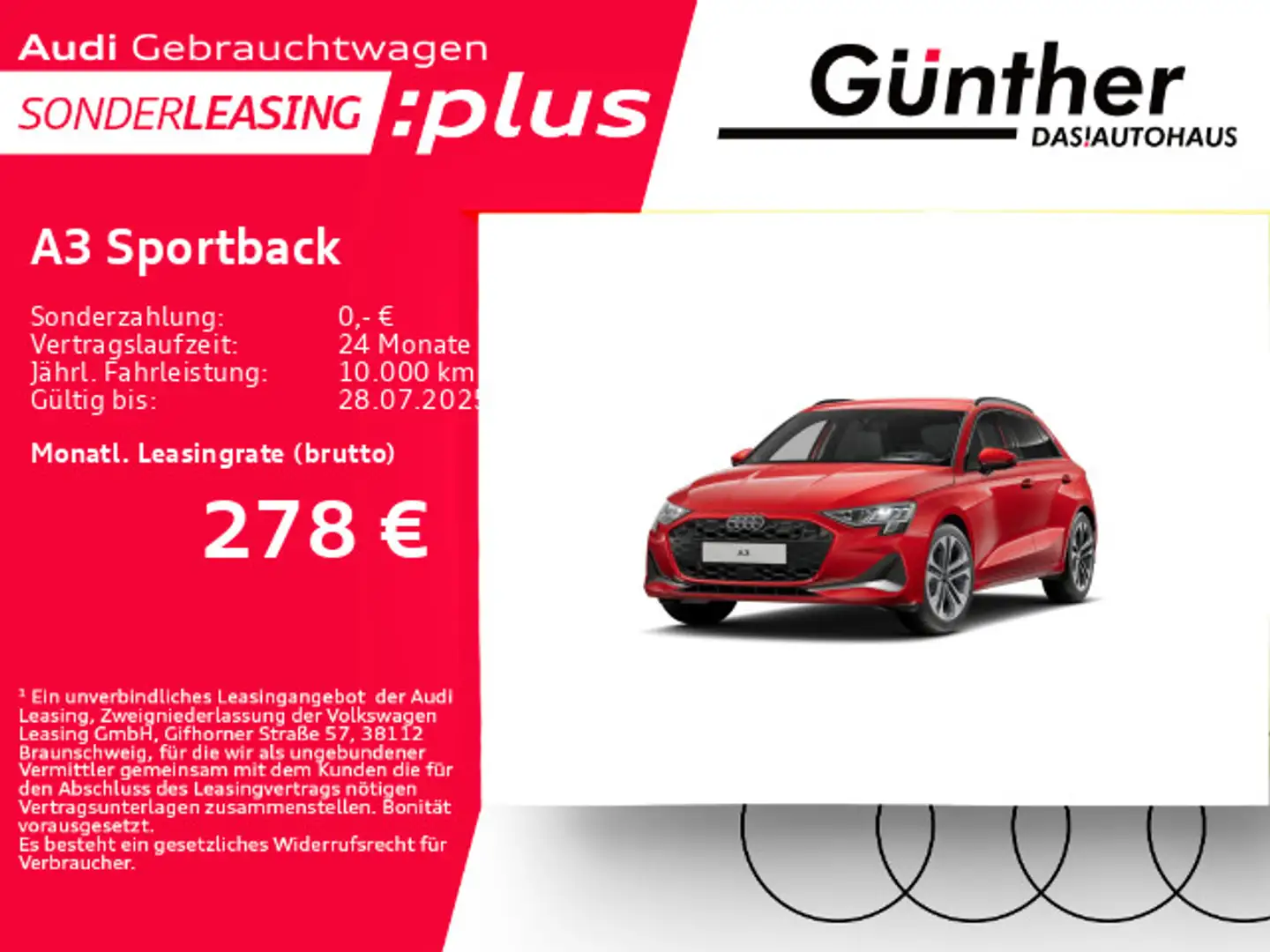 Audi A3 35 TFSI ADVANCED+WINTERRÄDE+HEAD UP Rot - 1