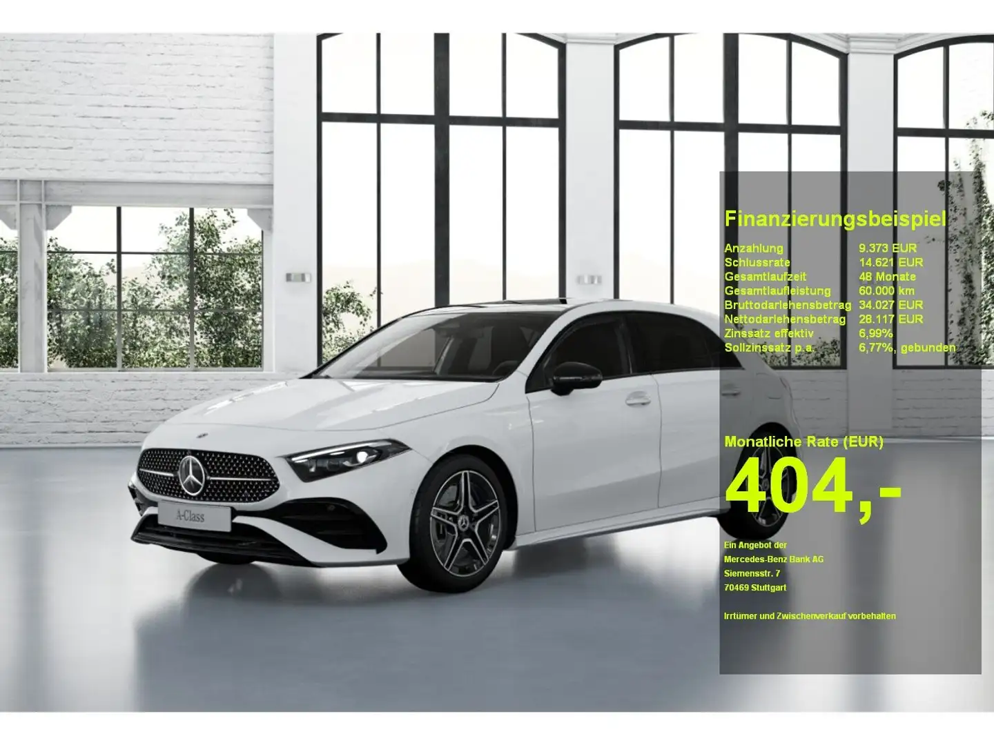 Mercedes-Benz A 250 e AMG+MBUX+Memory+Night+Ambiente+Mbeam Weiß - 1