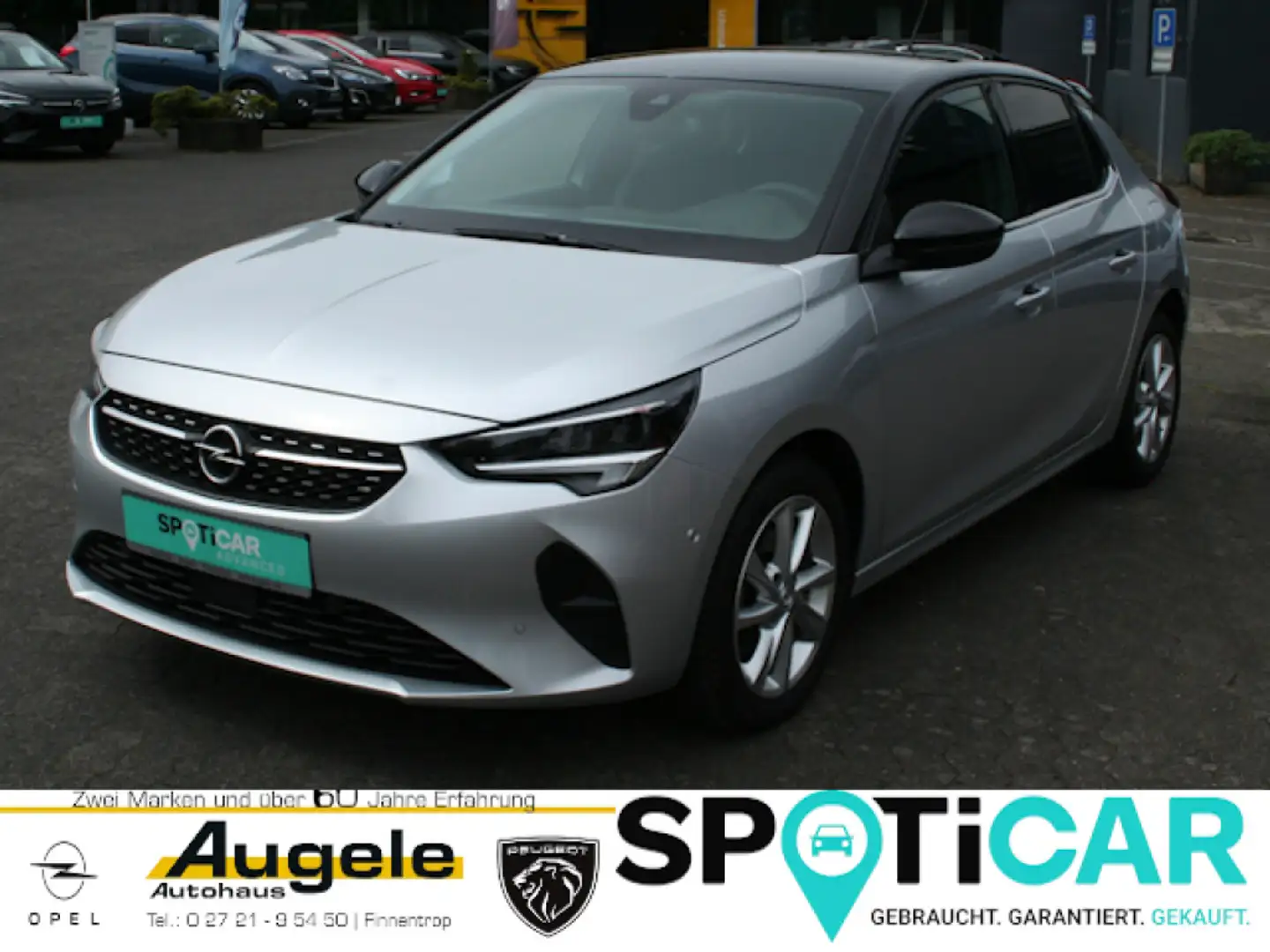 Opel Corsa Elegance 100PS AT8, Navigation, SHZ, PDC, Klimaat. Grau - 1