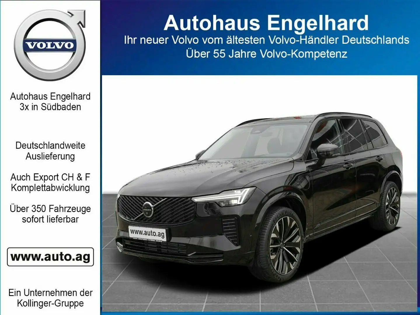 Volvo XC90 T8 PLUS DARK AWD 7-S FACELIFT PIH MY25 Noir - 1