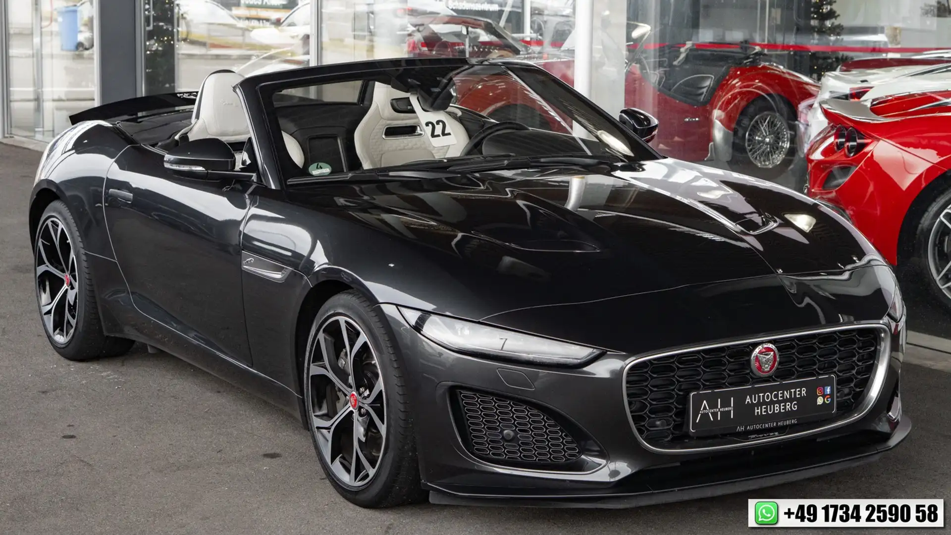 Jaguar F-Type *1.HAND*KAM*TOT*SPUR*NAVI*TEMPOMAT* Gris - 1