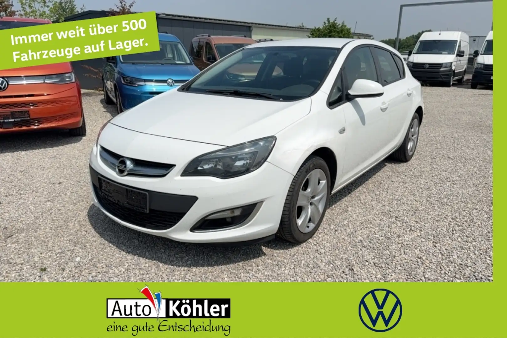 Opel Astra J 1.4 Fun PDC SHZ Weiß - 1