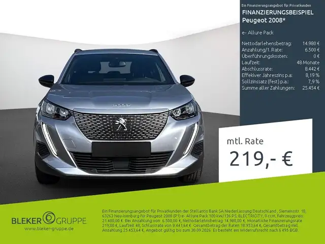 Peugeot 2008 e-2008 Allure Pack Elektromotor 136