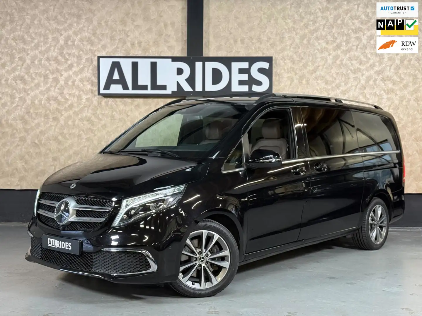 Mercedes-Benz V 300 300d Lang 7 persoons | Pano | Standkachel | Leer | Schwarz - 1