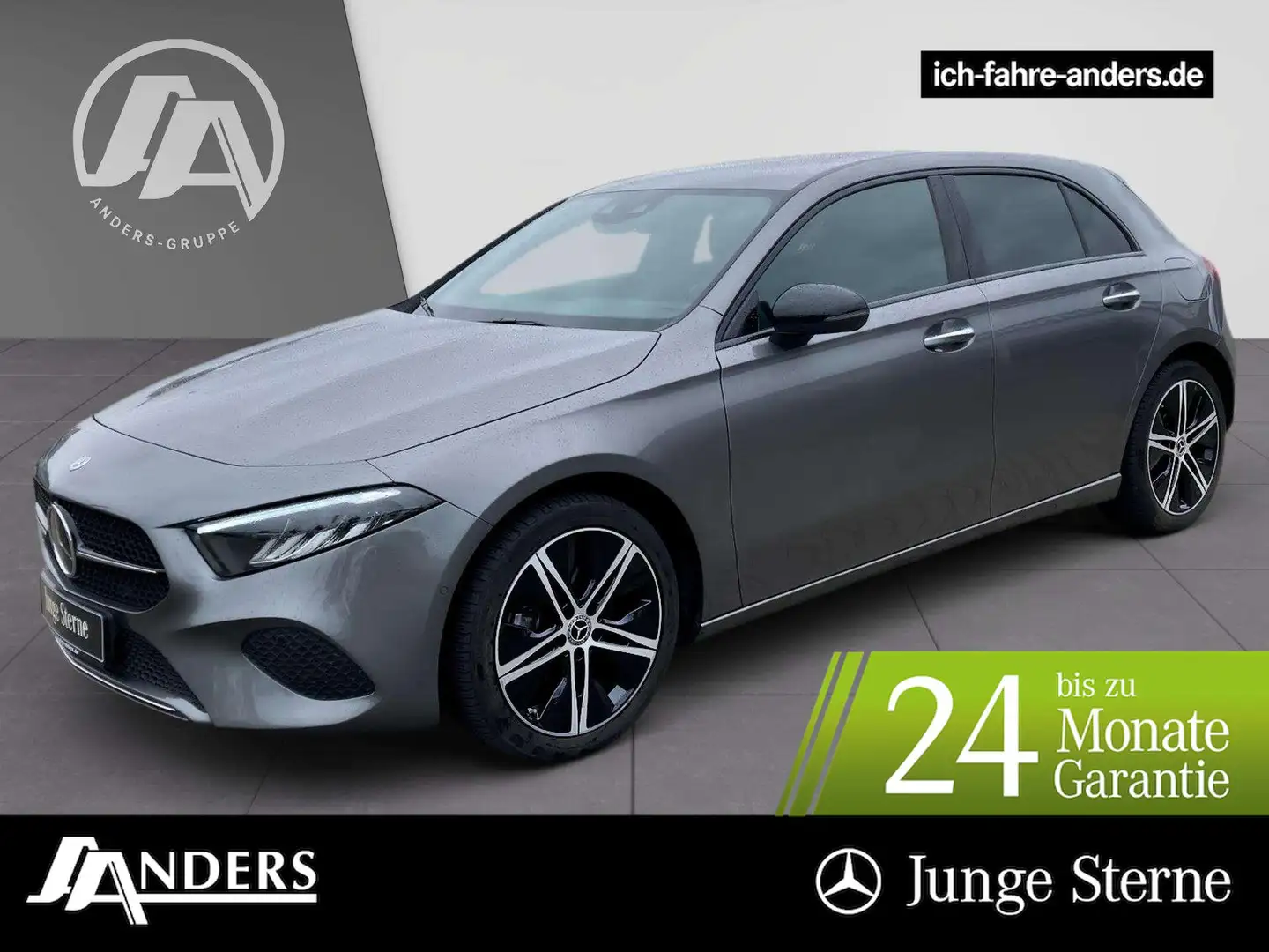 Mercedes-Benz A 200 d Progressive AdvPlus+MBUX+Distr+LED+AHK Grau - 1