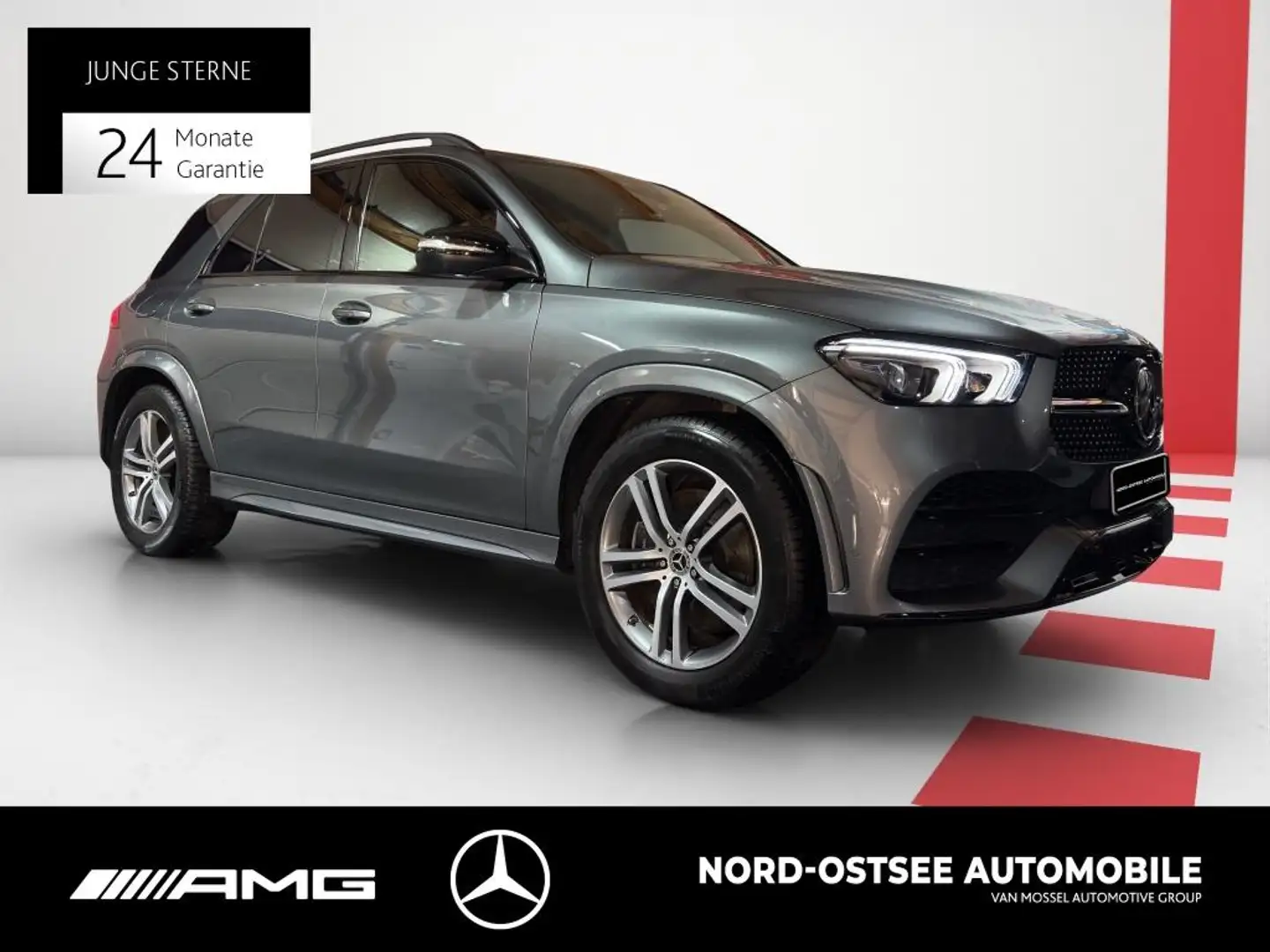 Mercedes-Benz GLE 400 d 4M AMG PANO 360 AHK BURMESTER NIGHT Grigio - 2