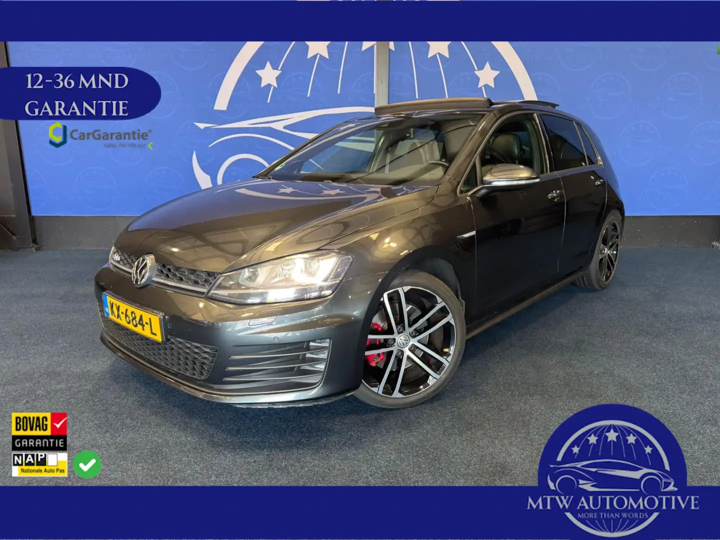 Volkswagen Golf GTD 2.0 / PANORAMADAK / FULL LEDER / 200 PK Grijs - 1