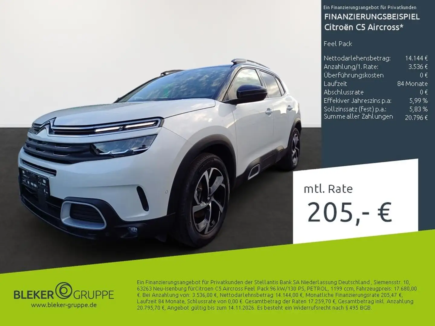 Citroen C5 Aircross Feel Pack Weiß - 1