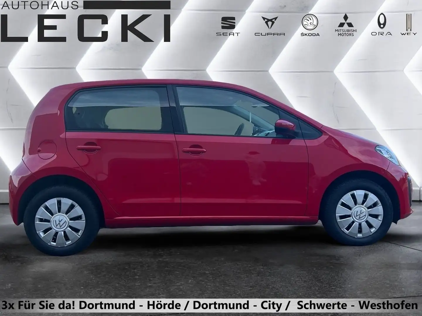 Volkswagen up! 1.0 move up! 5-TÜRER *KAMERA*PDC*BLUETOOTH*DAB* Rot - 2