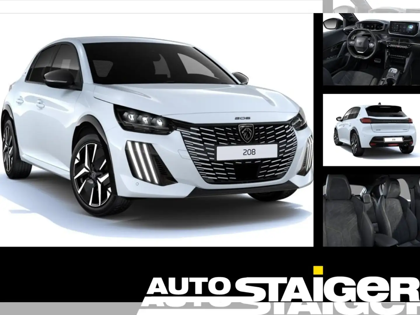 Peugeot 208 🚘 GT HYBRID 110 Automatik 🚘 kurzfristig verfügba Weiß - 1