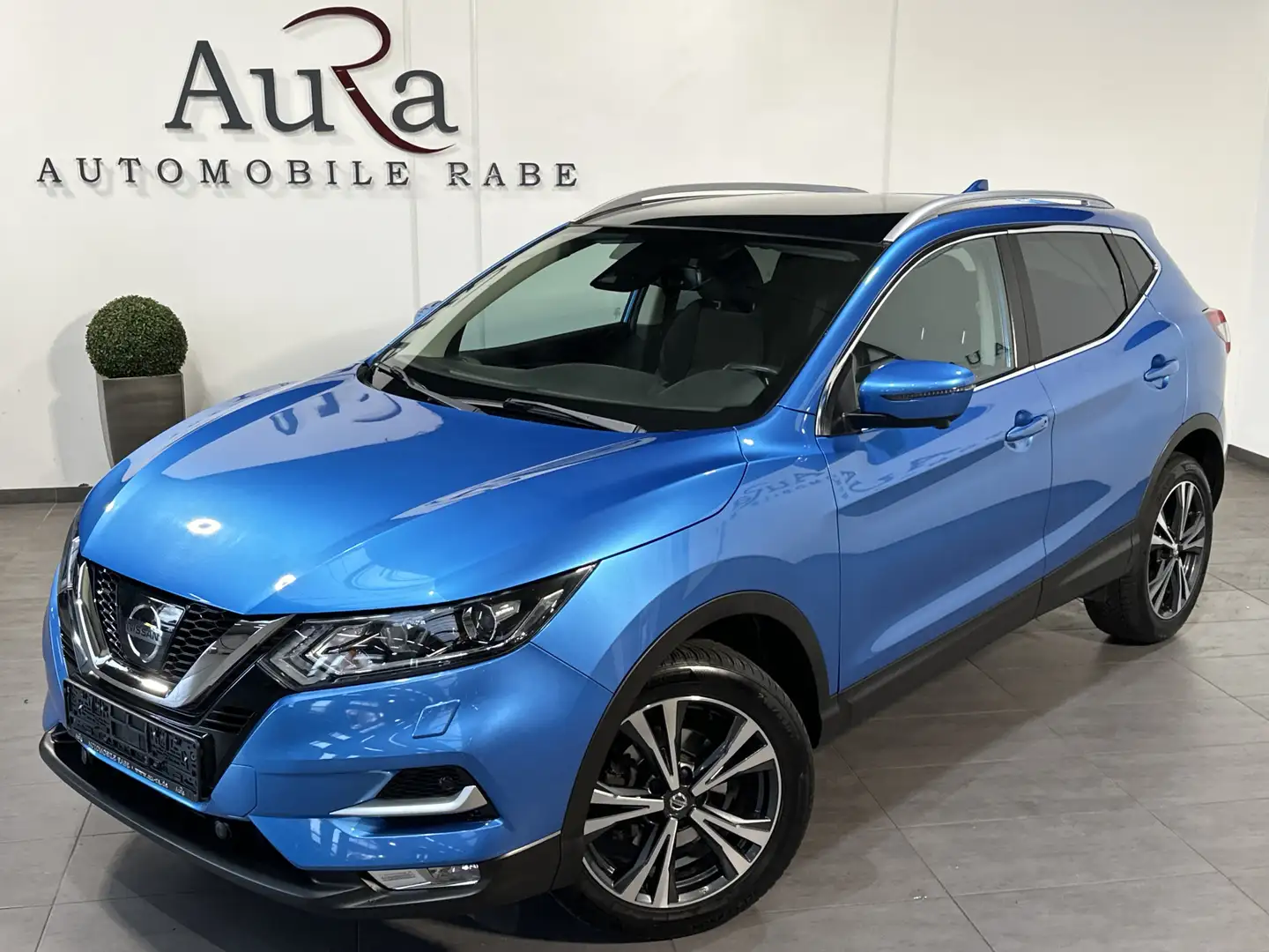 Nissan Qashqai 1.2 N-Connecta Aut. NAV+SHZ+360°+PANO+EU6 Blau - 2