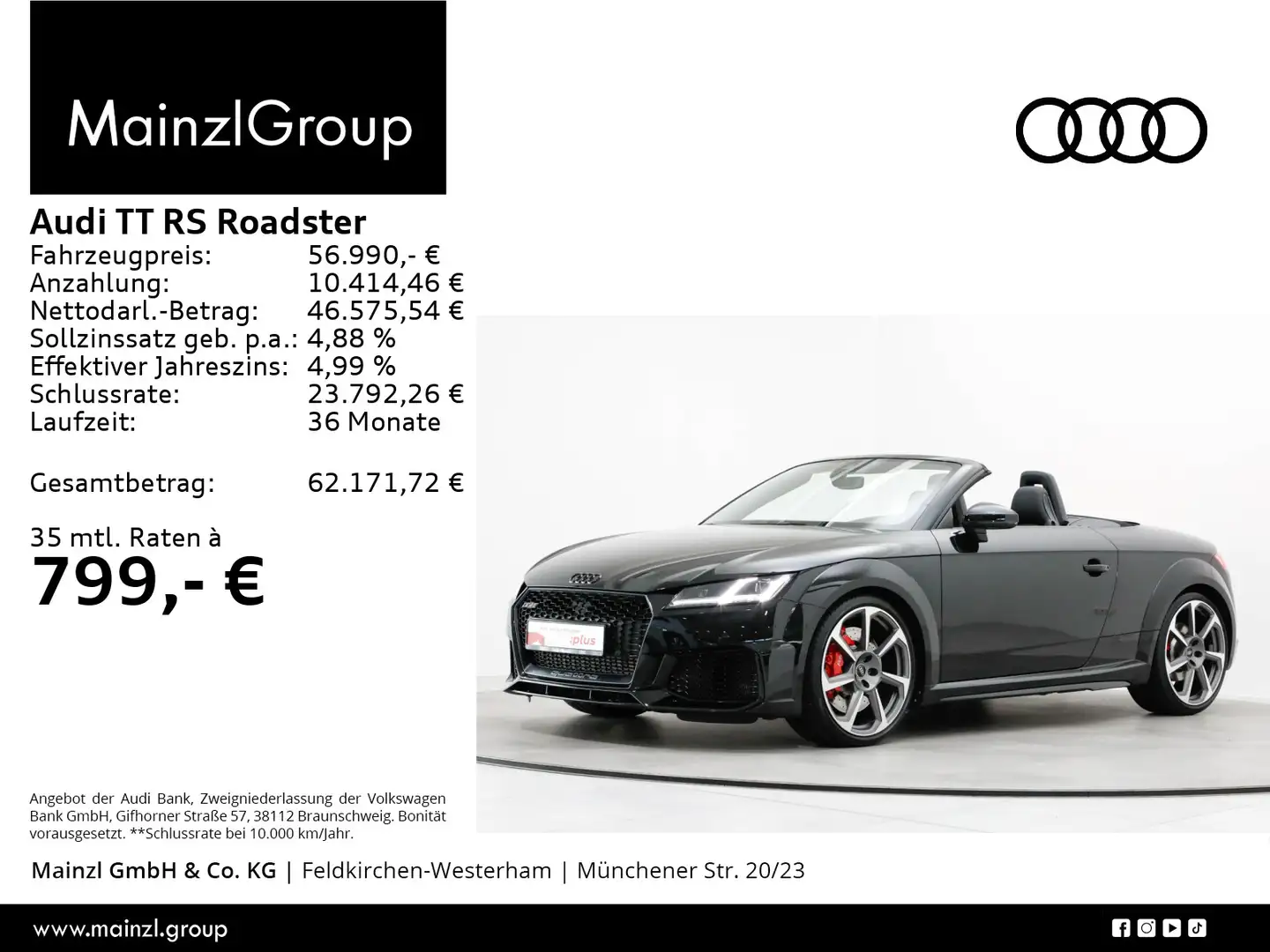 Audi TT RS S tronic B&O Kam. Matrix Virtual Noir - 1