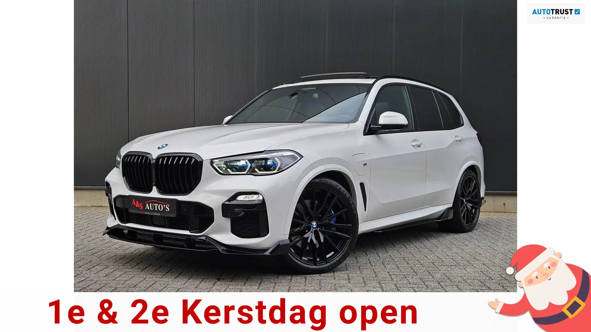 BMW X5 XDrive45e 395pk M-Sport Luchtvering Panodak 360cam Blanc - 1