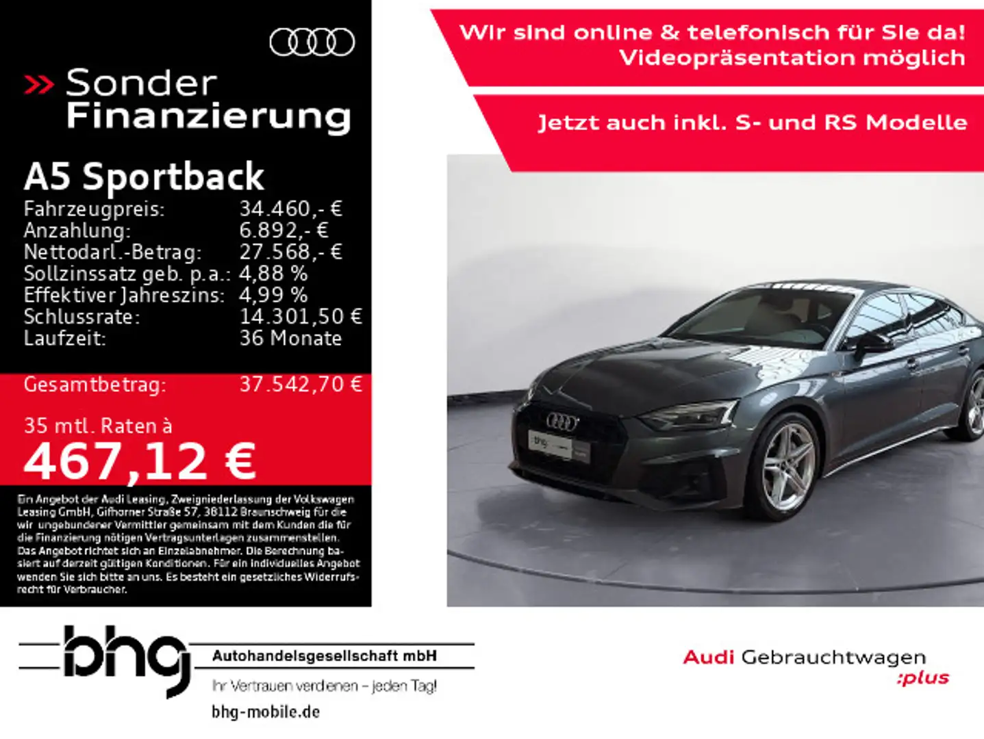 Audi A5 TDI 2.0 *LED*DAB*MASSAGE* Grau - 1