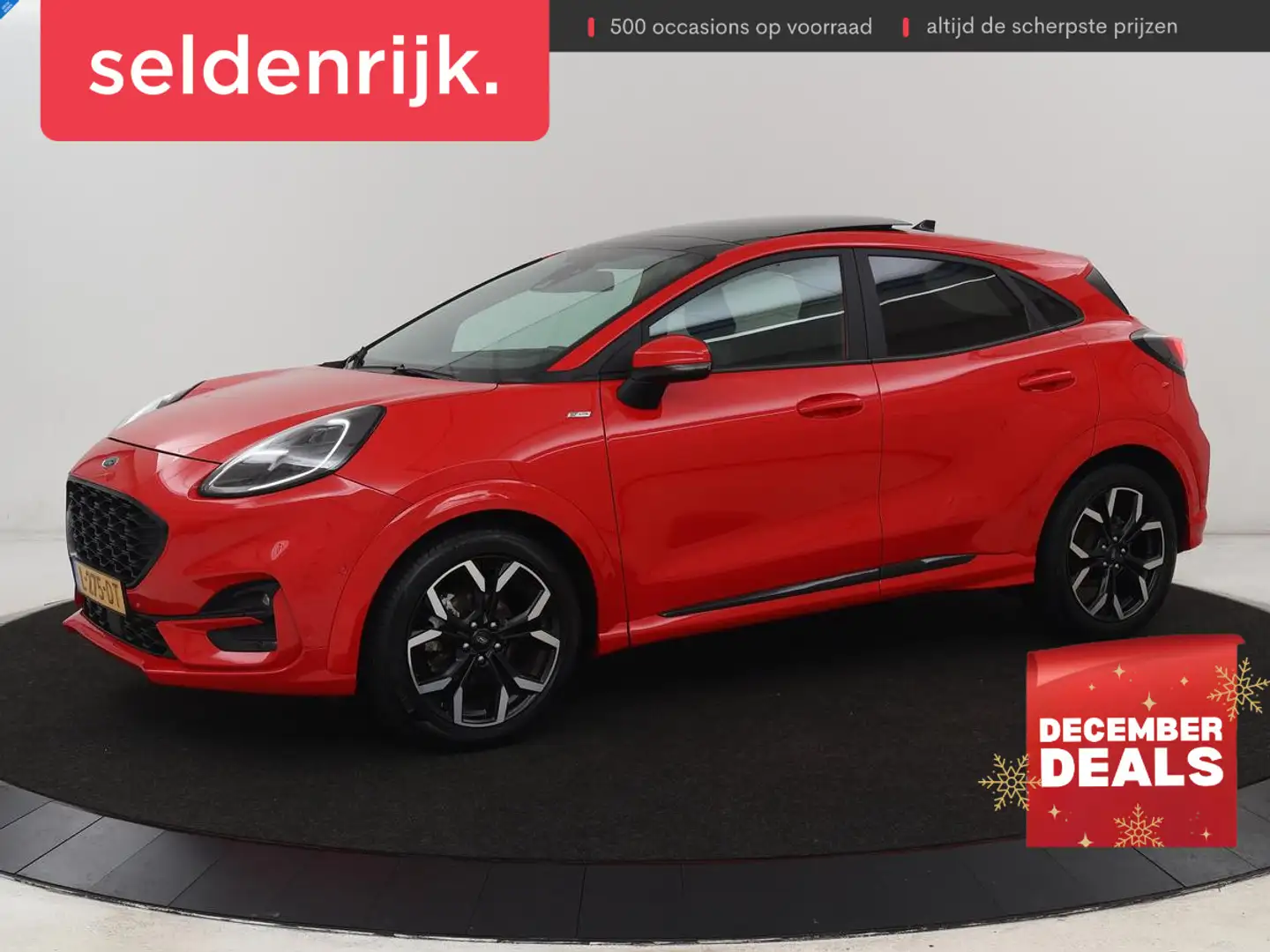 Ford Puma 1.0 EcoBoost Hybrid ST-Line X | Panoramadak | Stoe Rouge - 1