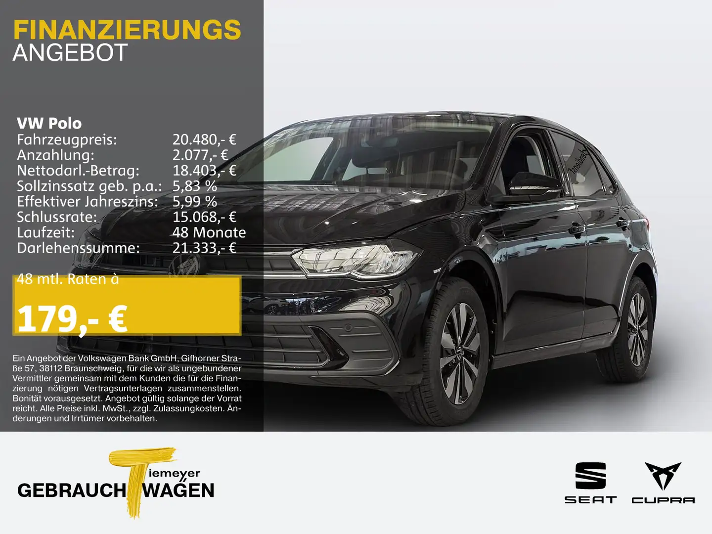 Volkswagen Polo 1.0 TSI MOVE NAVI KAMERA ALLWETTER Nero - 1