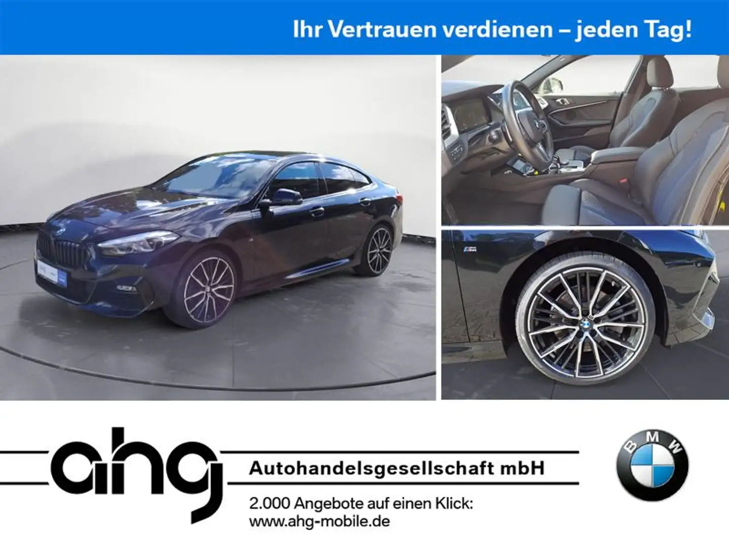 BMW 220i Gran Coupe M Sport Navi DSG Bluetooth PDC M Schwarz - 1