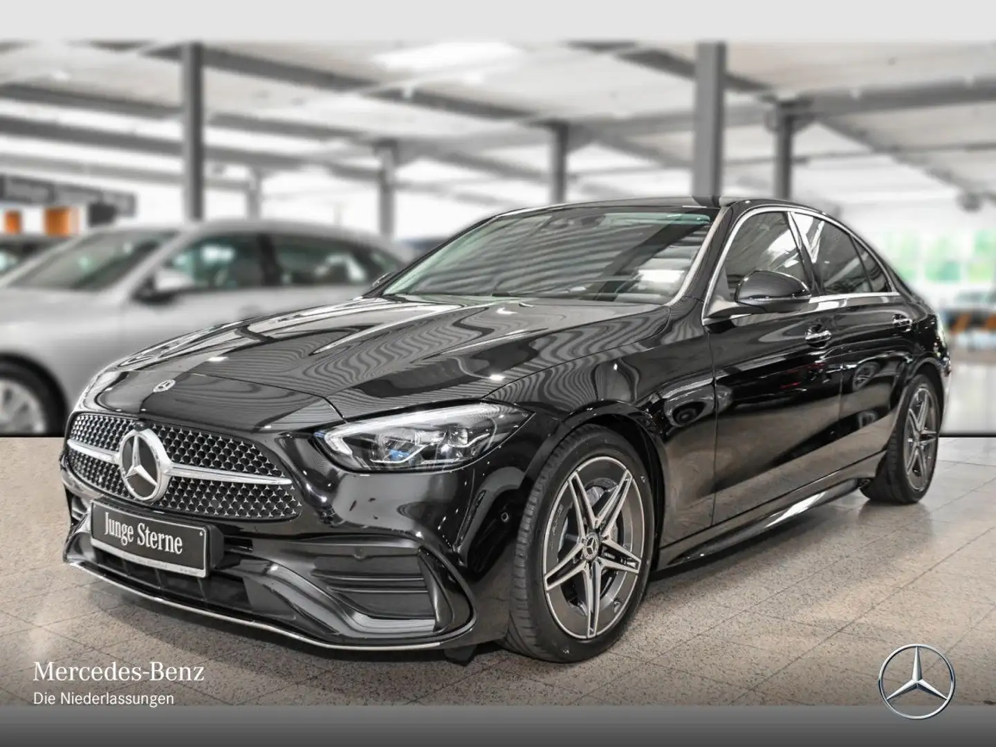 Mercedes-Benz C 300 4M AMG+LED+KAMERA+TOTW+KEYLESS+9G Negro - 2