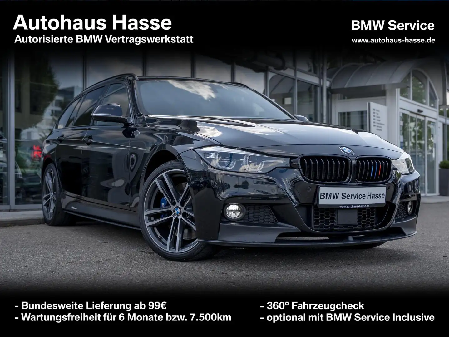 BMW 340 i xDr M-Sport M-Perf H/K Surr.VIEW SHZv+h ACC Noir - 1