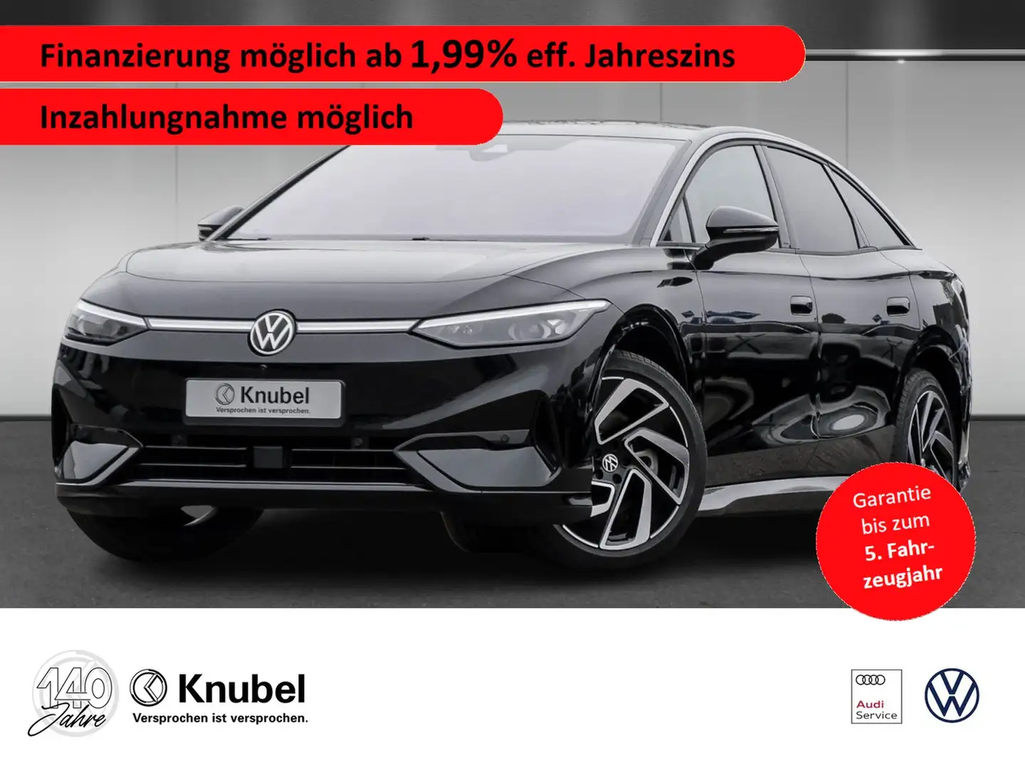 Volkswagen ID.7 Pro IQ.Light ARHeadup Keyless AreaView TravelAss. Schwarz - 1