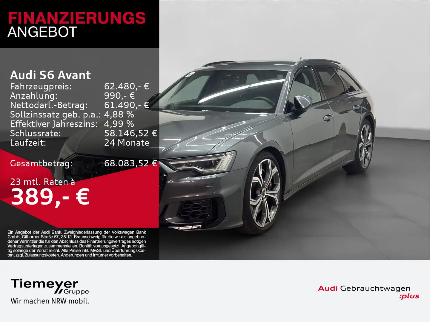Audi S6 TDI Q MATRIX NAVI+ BuO LM21 Gris - 1