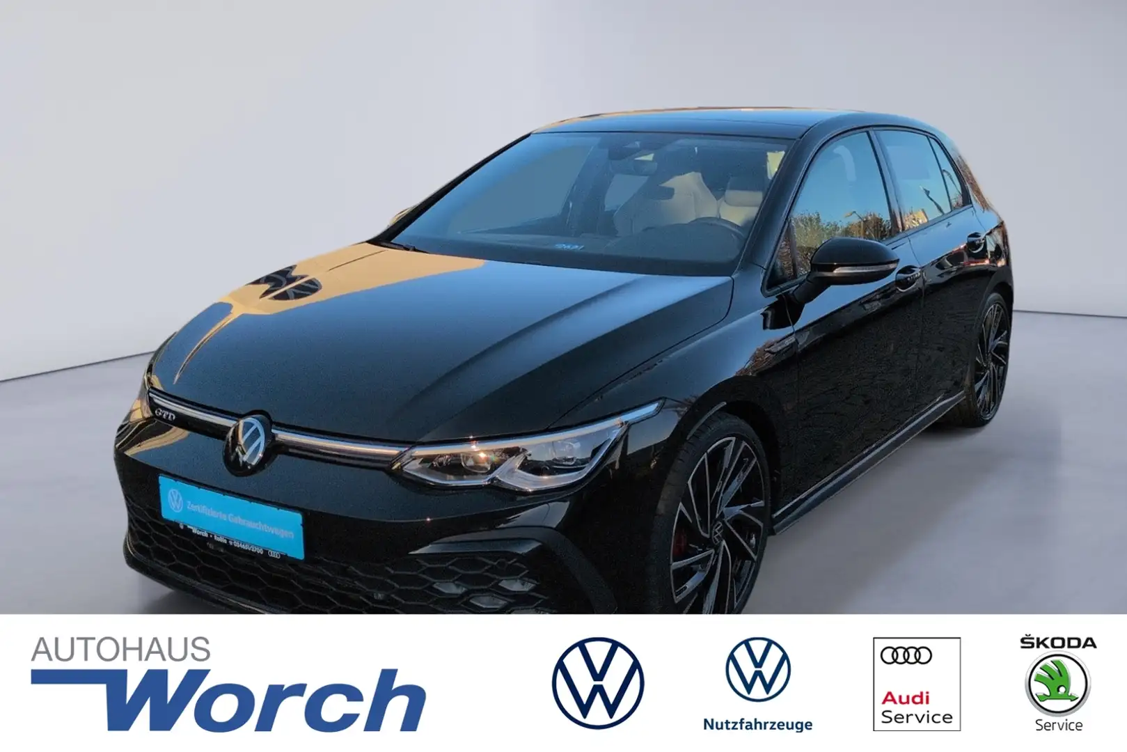 Volkswagen Golf VIII GTD STHZ+LEDER+PANO+ Schwarz - 1