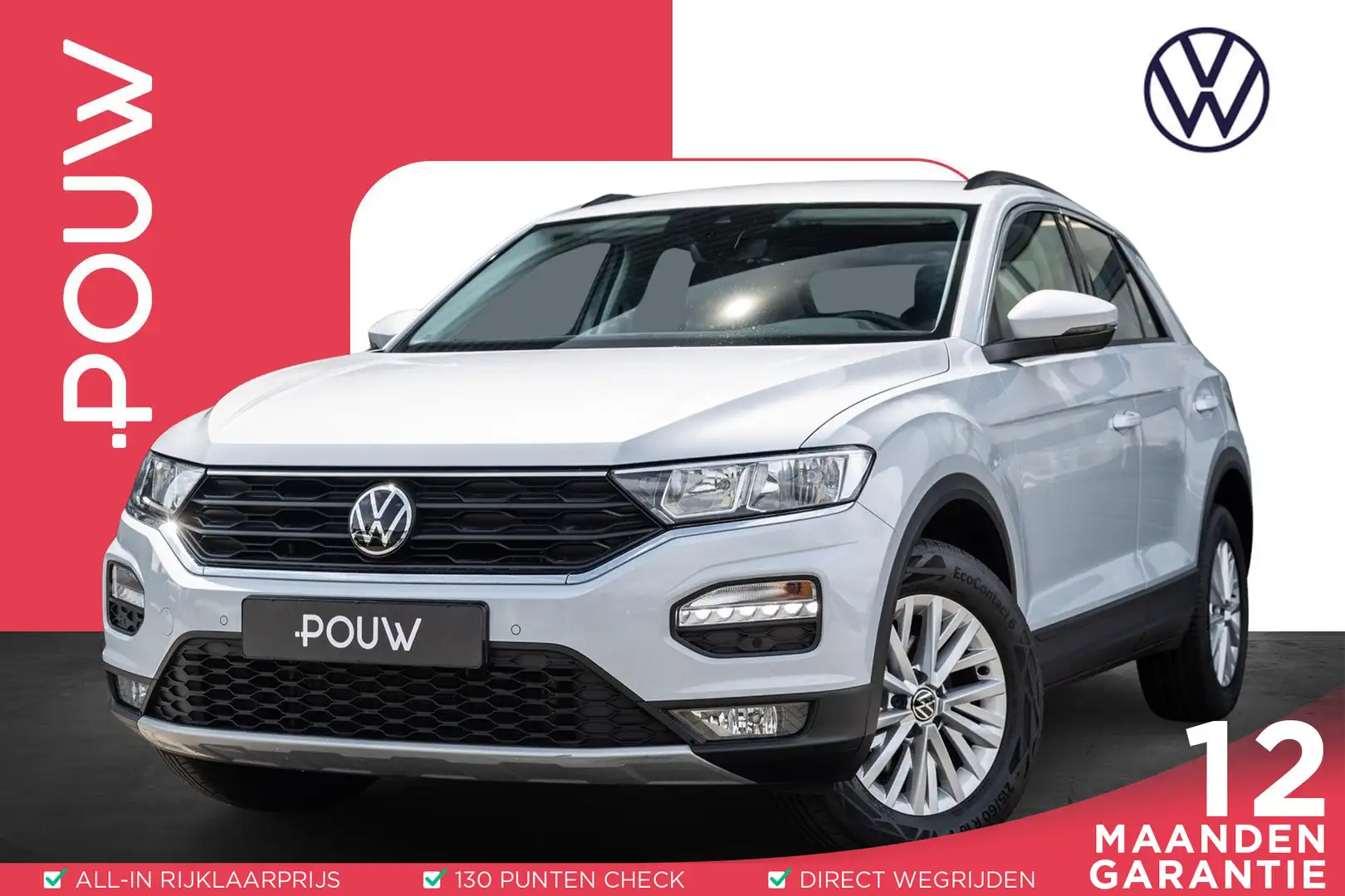 Volkswagen T-Roc 1.0 TSI 110pk Style | Navigatie | Airconditioning Wit - 1