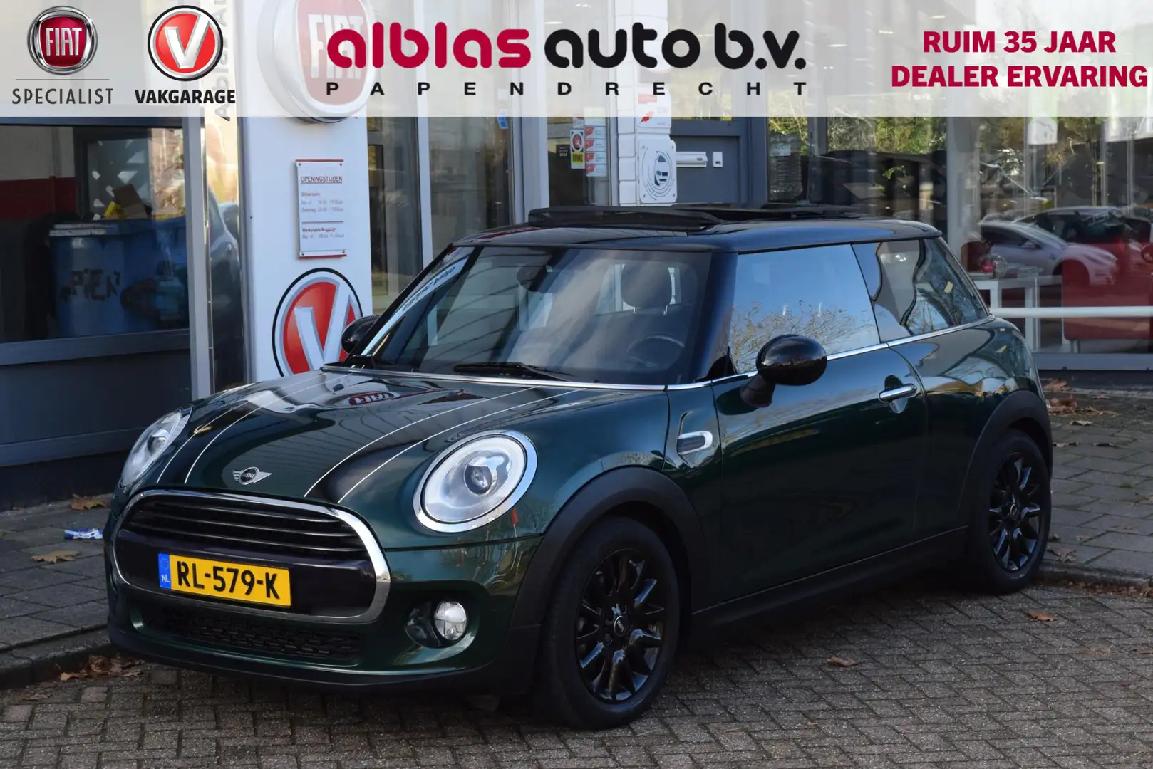 MINI Cooper Mini 1.5 Open Dak|Led|Nav|Orig.NL|Dealero.h. Groen - 1