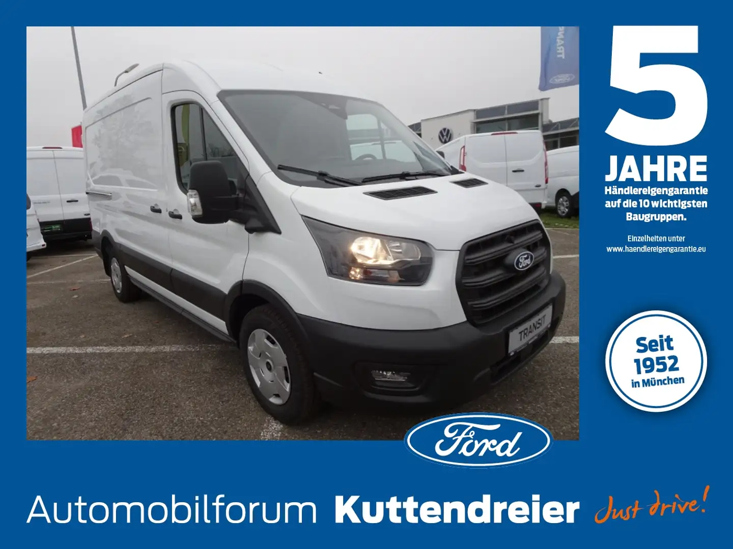 Ford Transit Kasten Trend 310 L2 2.0 AHK*CAM*PDC*KLIMA Weiß - 1