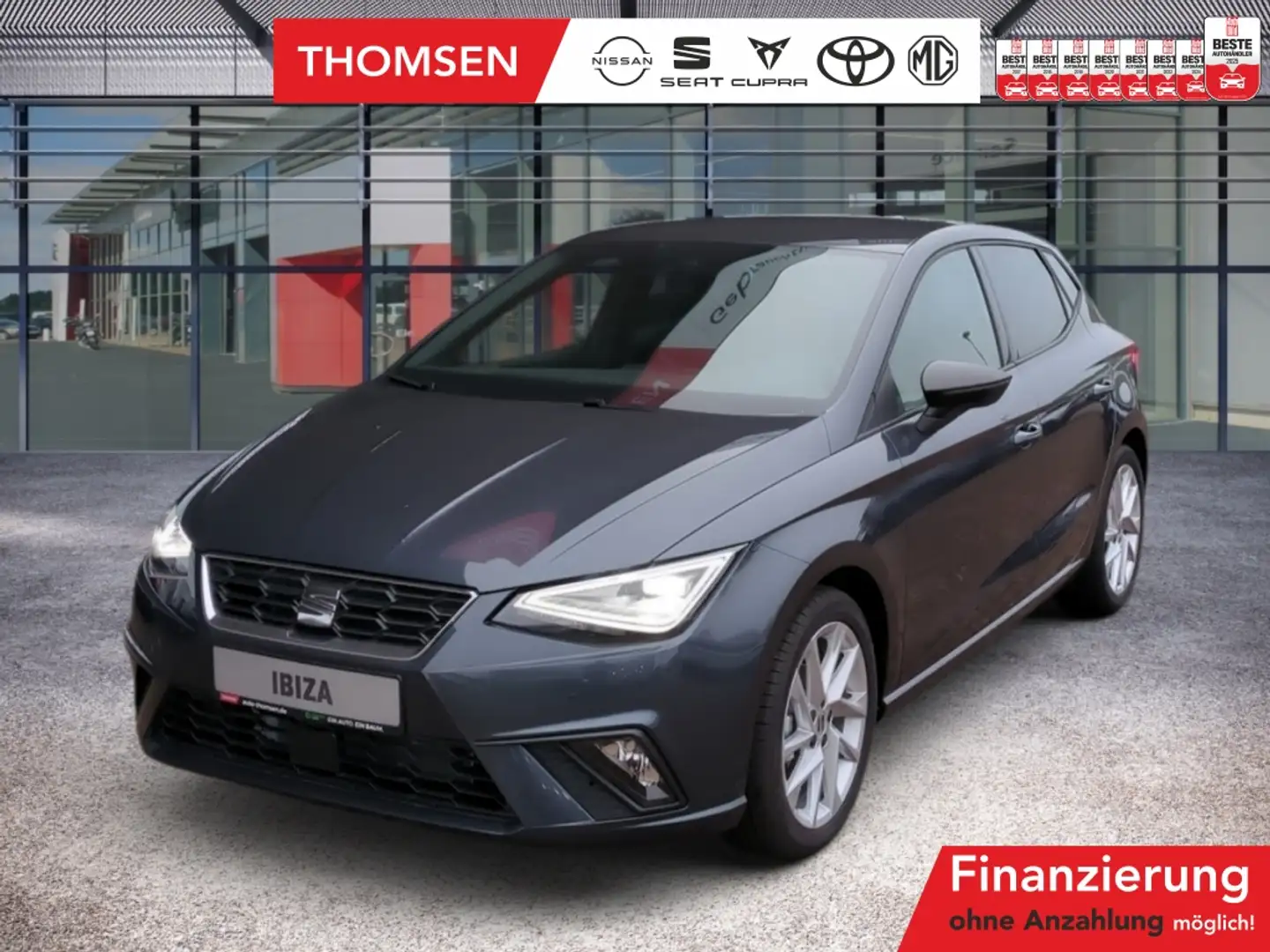 SEAT Ibiza 1.0 TSI FR LED+Navi+Virtual+Winterp.+PDC Gris - 1